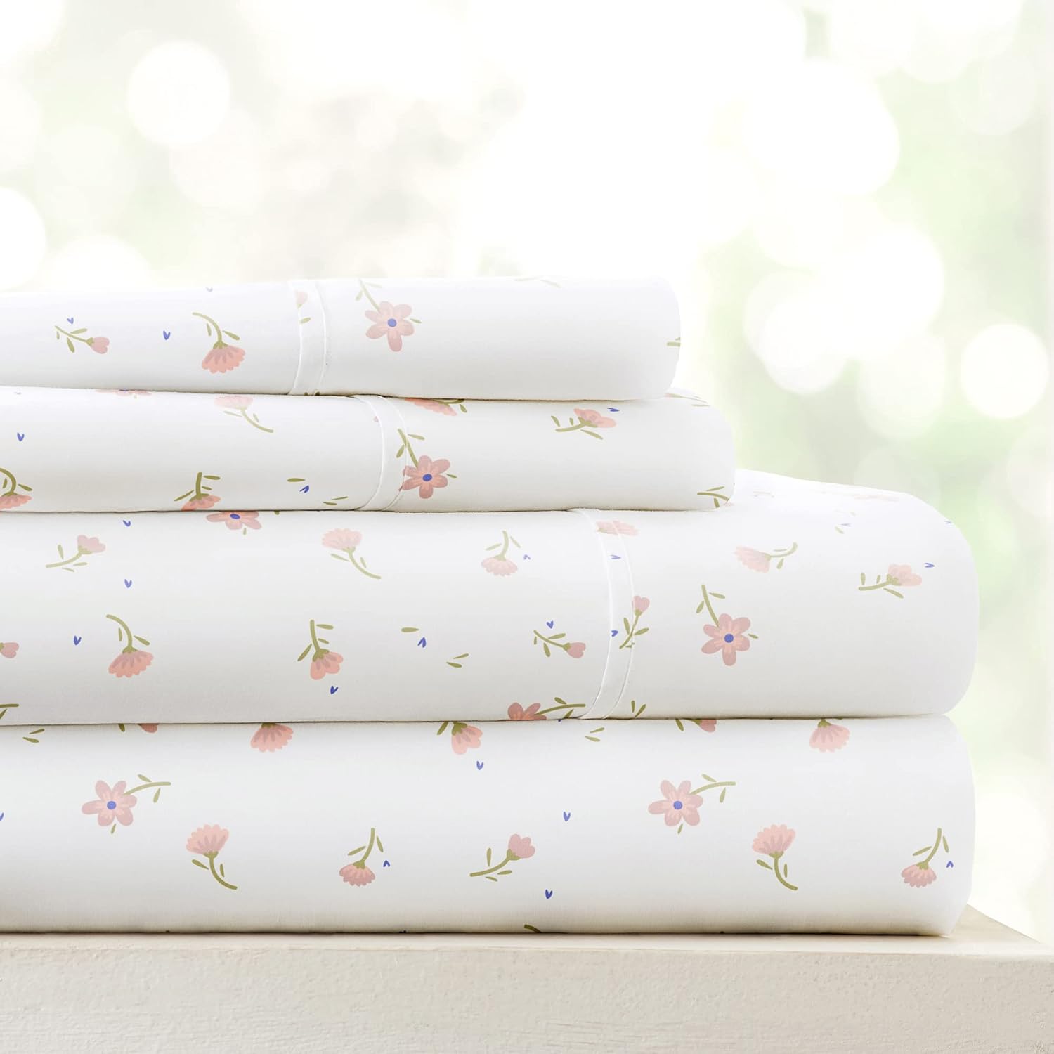 Linen Market Soft Floral Pink Twin Sheet Set 3 Piece