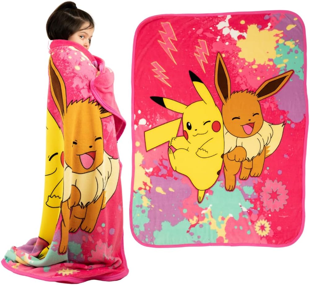 Franco Pokemon Pikachu Eevee Throw 46x60