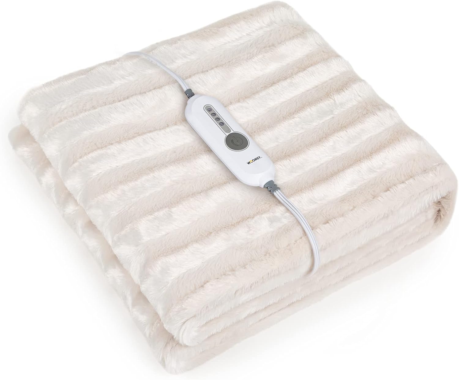 WOOMER Electric Heated Throw Blanket with 4 Heating Levels 1