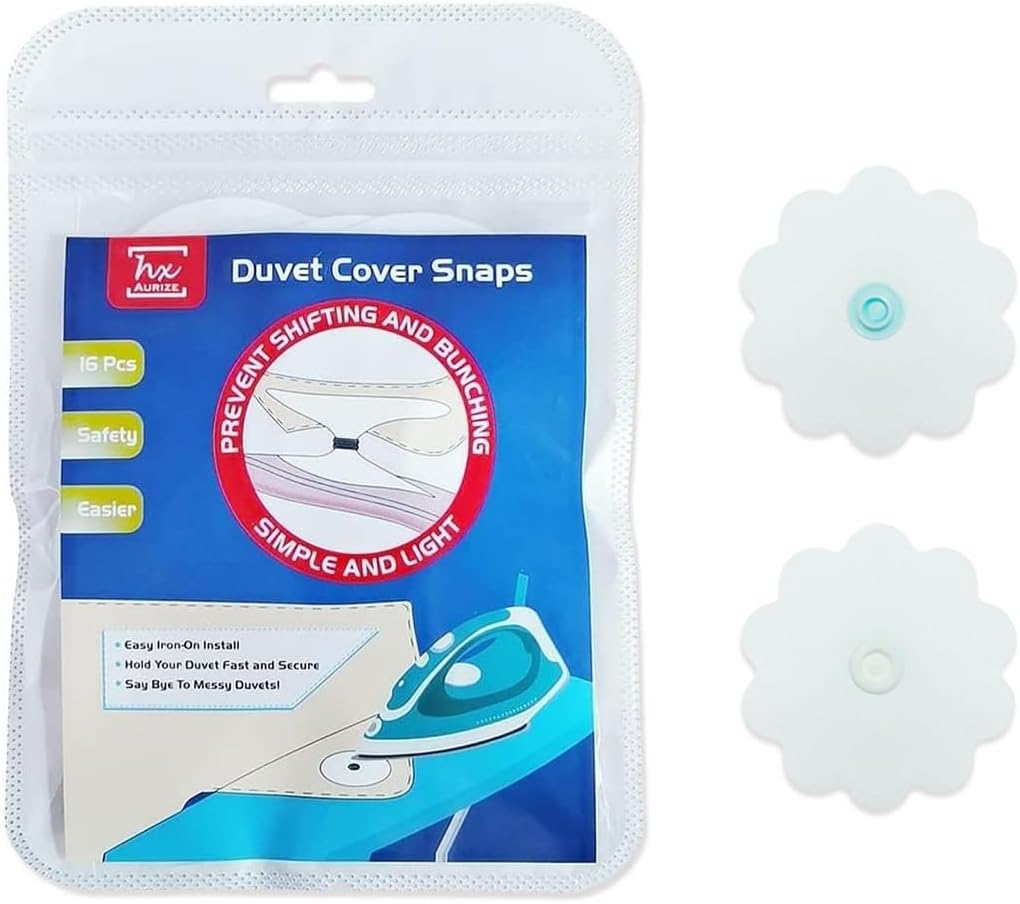 HX AURIZE 16 Pcs Duvet Snaps for Comforter 1