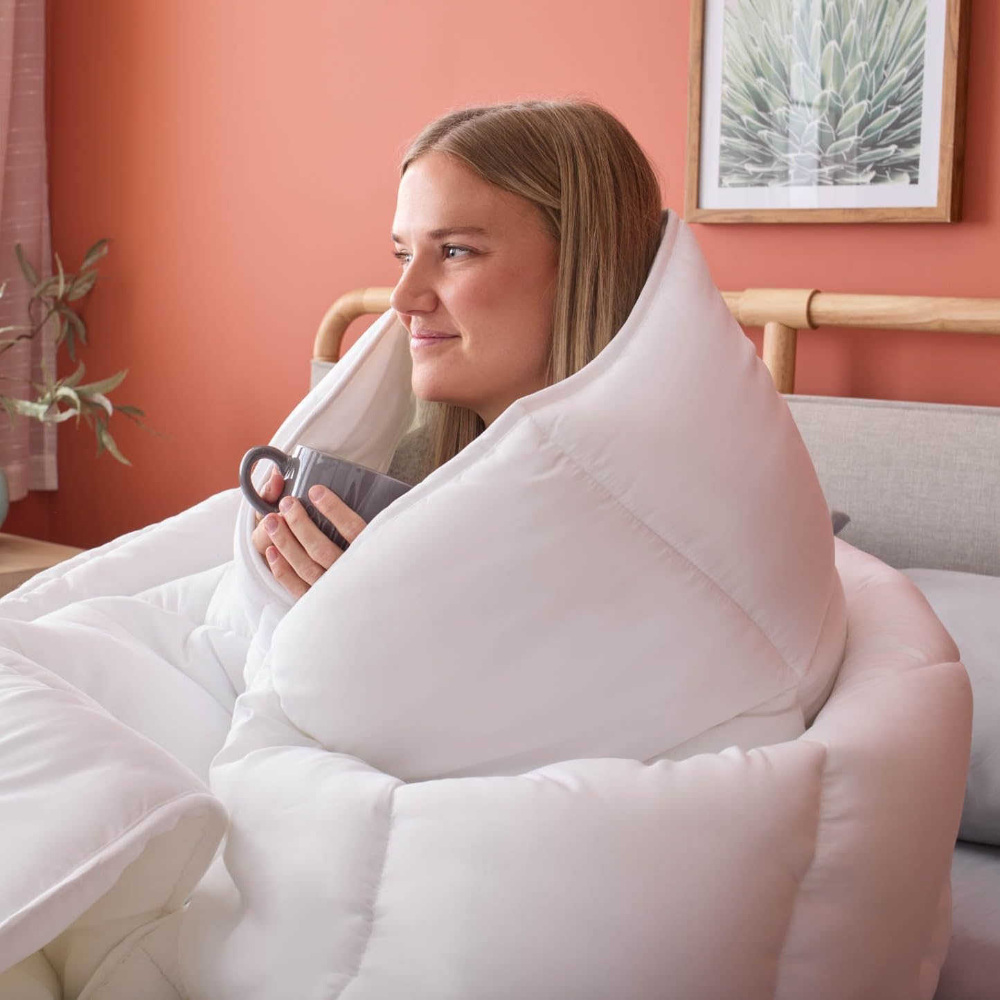 LINENSPA White Down Alternative Comforter and Duvet Insert Queen