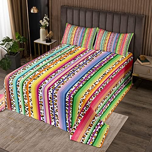 Manfei Leopard Print King Size Bedspread Set
