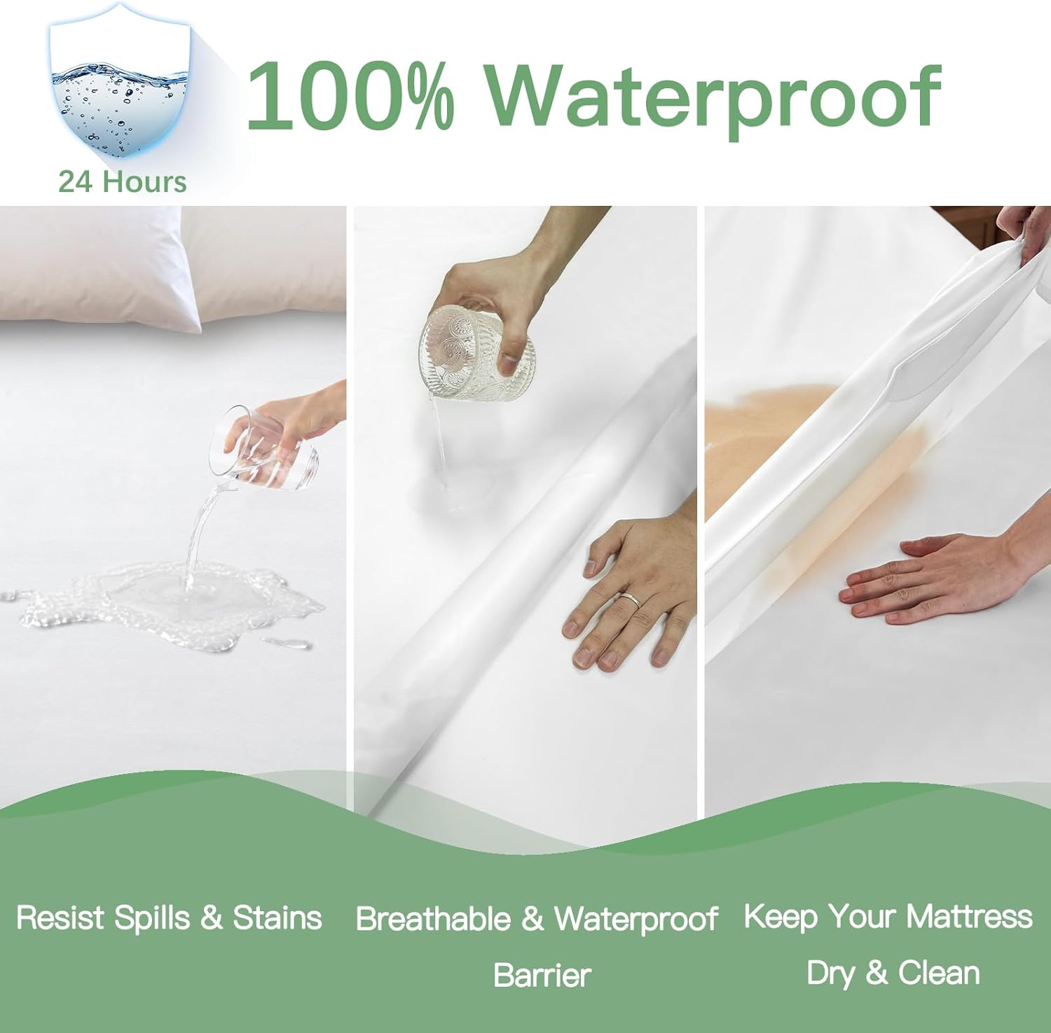 Sufdari Waterproof Mattress Protector Twin XL 1
