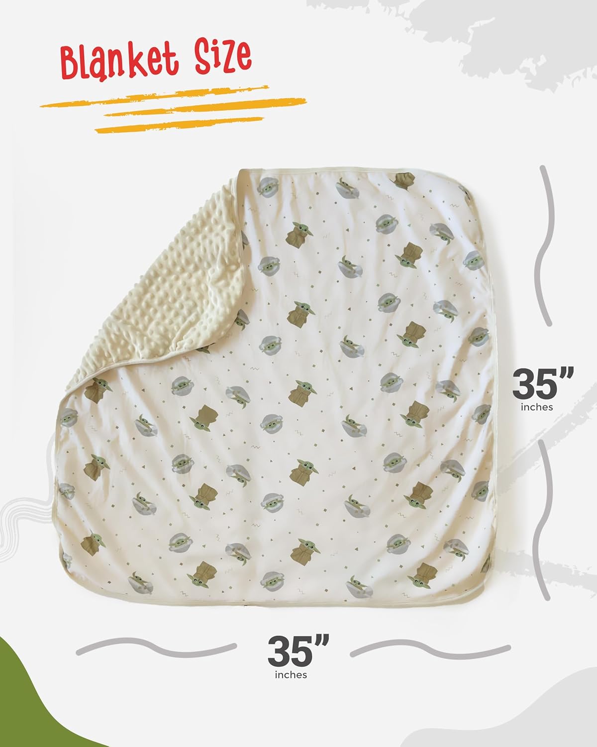 Star Wars Mandalorian Baby Plush Blanket - 0-12 Months