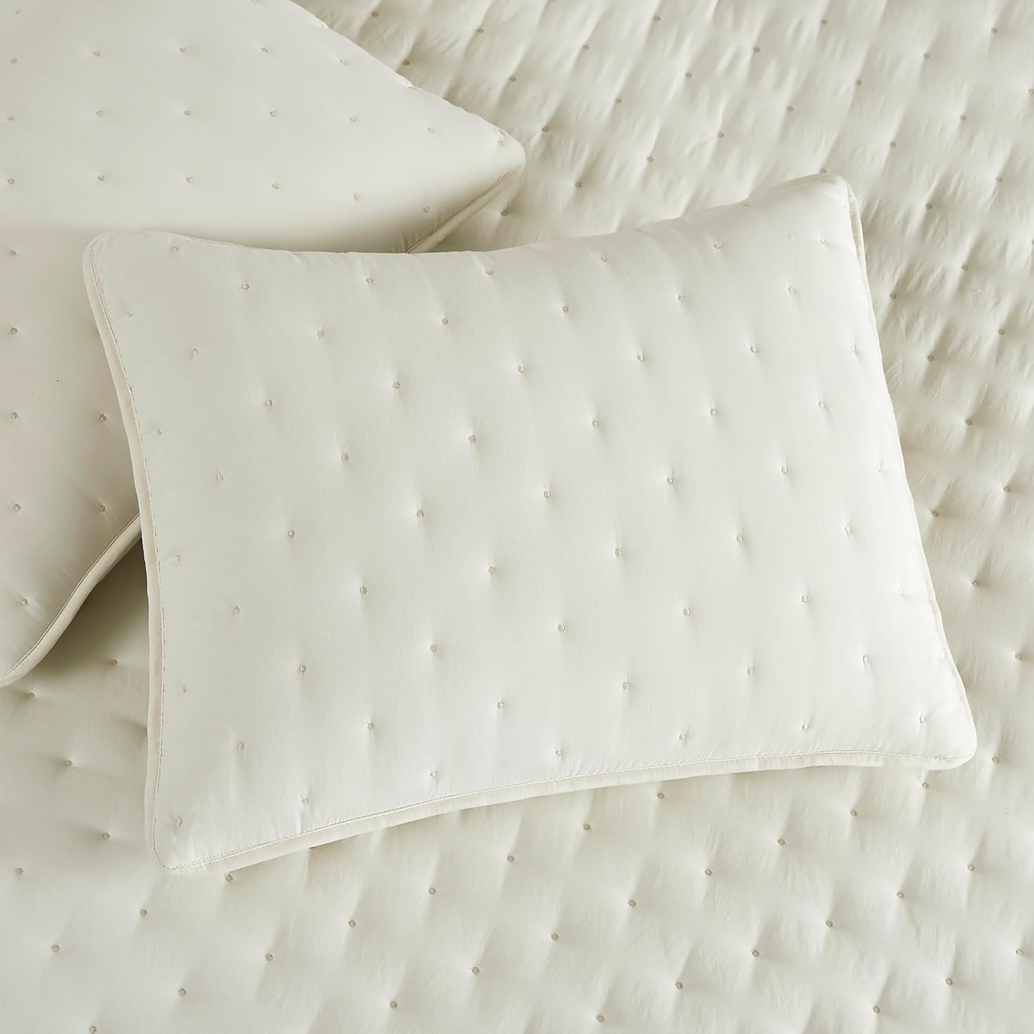 WDCOZY Ivory Cloud Cal King Quilt Bedding Set 1