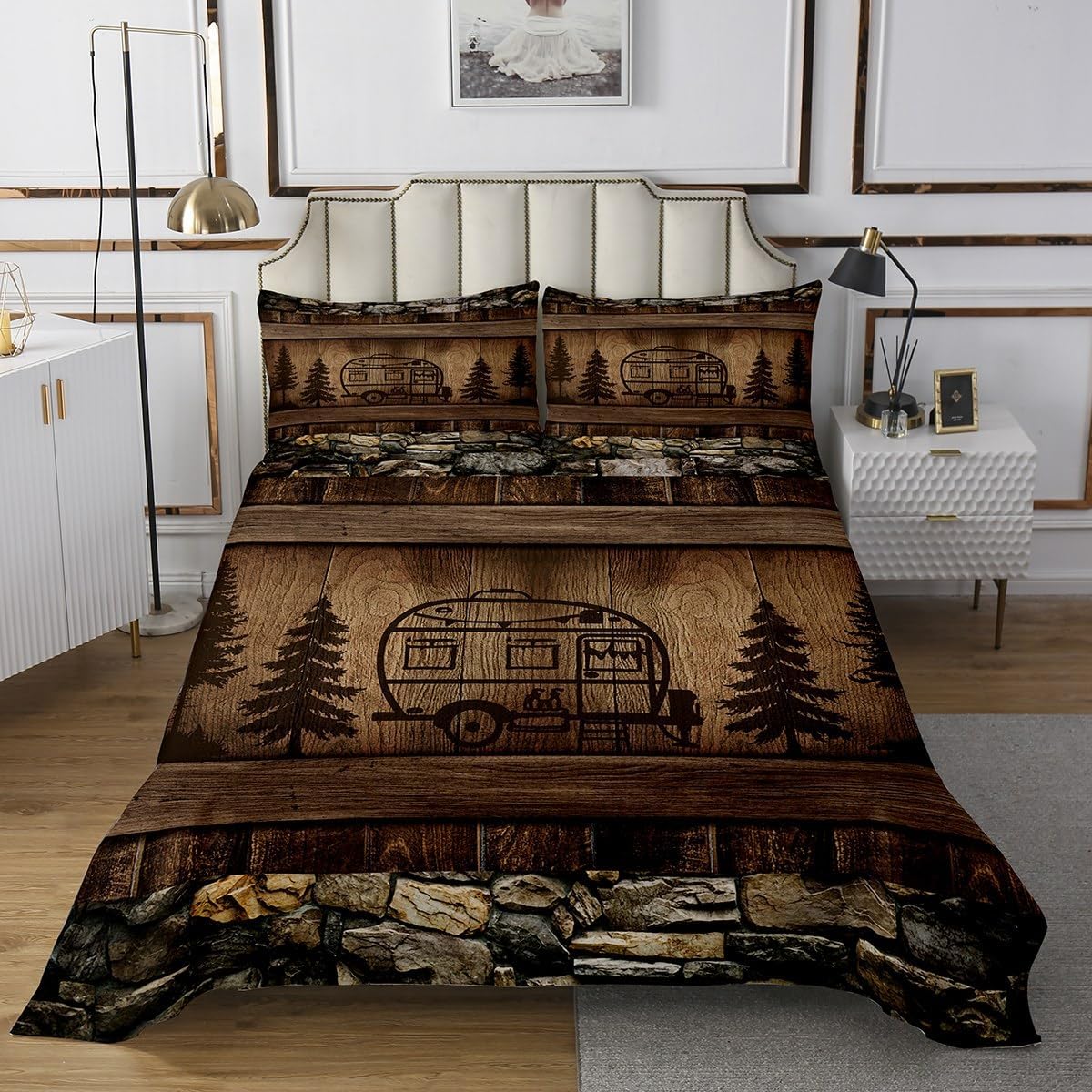 Erosebridal Kids Camper Quilt Set