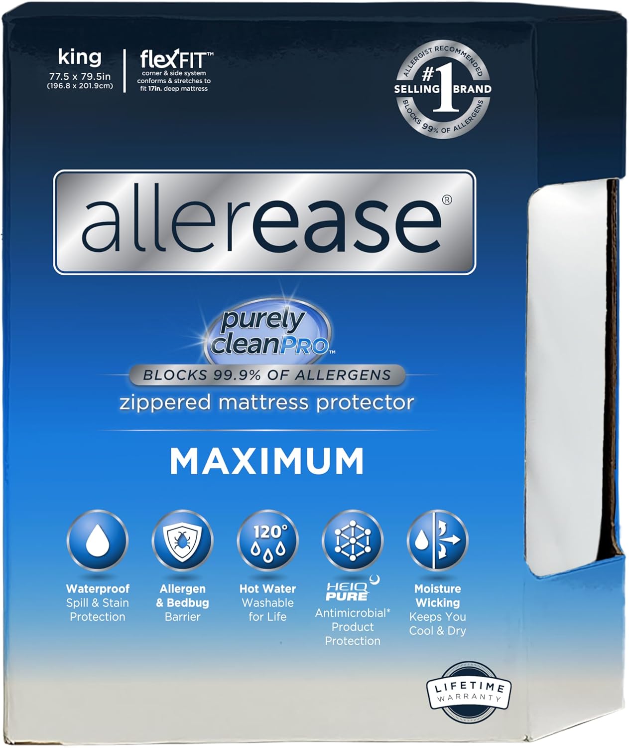 AllerEase Waterproof Mattress Protector for Allergy Protection
