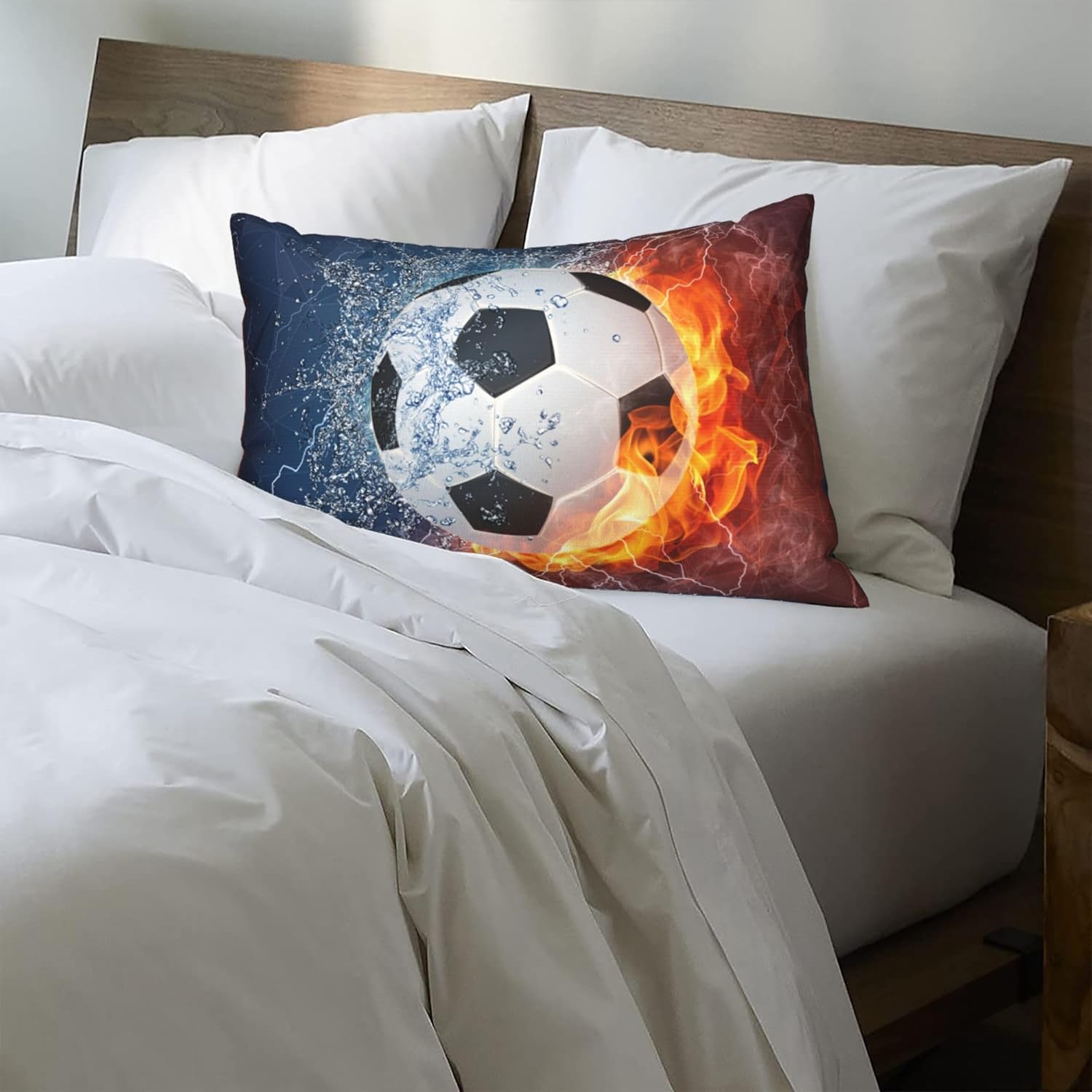 Sports Themed Throw Pillow Covers for Boys and Teens