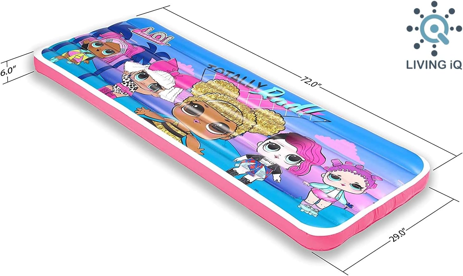 Living iQ Jr Air Bed with LOL Surprise Theme