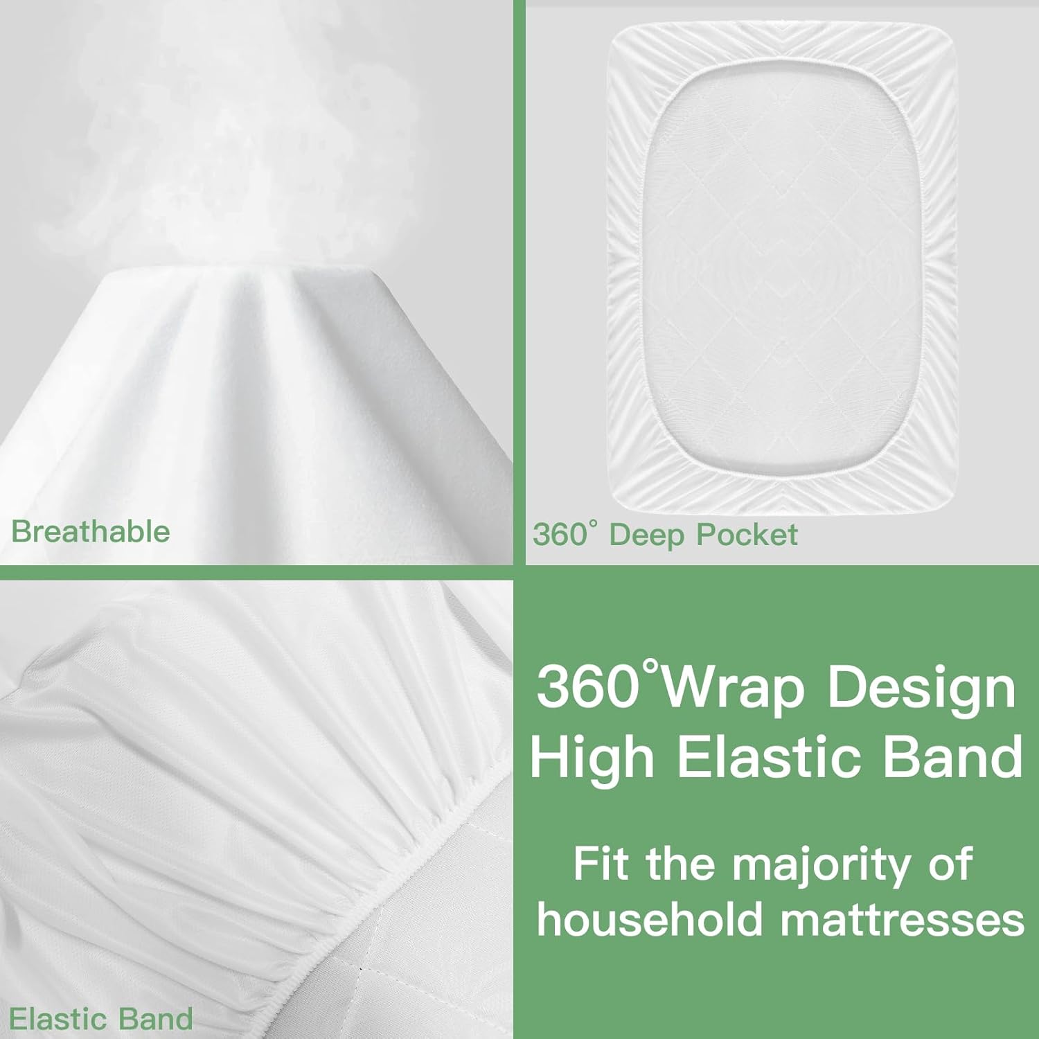 Sufdari Waterproof Mattress Protector Twin XL 1