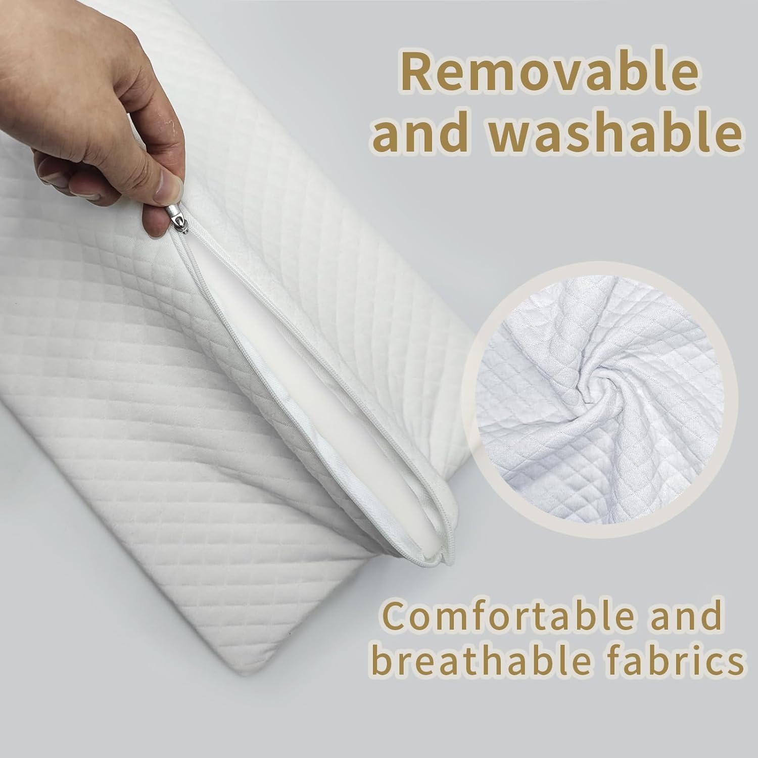 12 X 76 Twin to King Bed Converter Kit with Washable Cover White