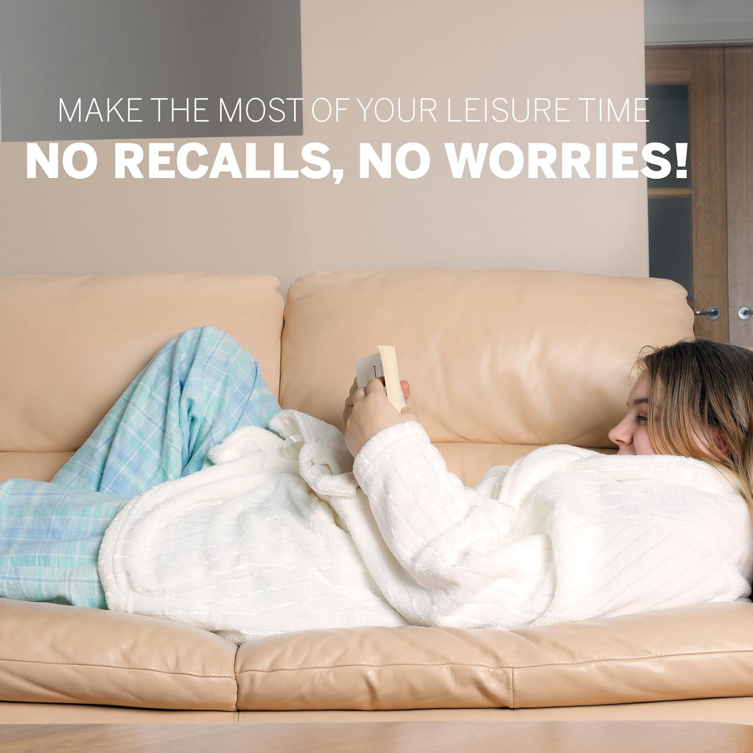 Serta Mila Heated Throw Blanket - 50x60 Inch Soft Faux Fur Electric Blanket