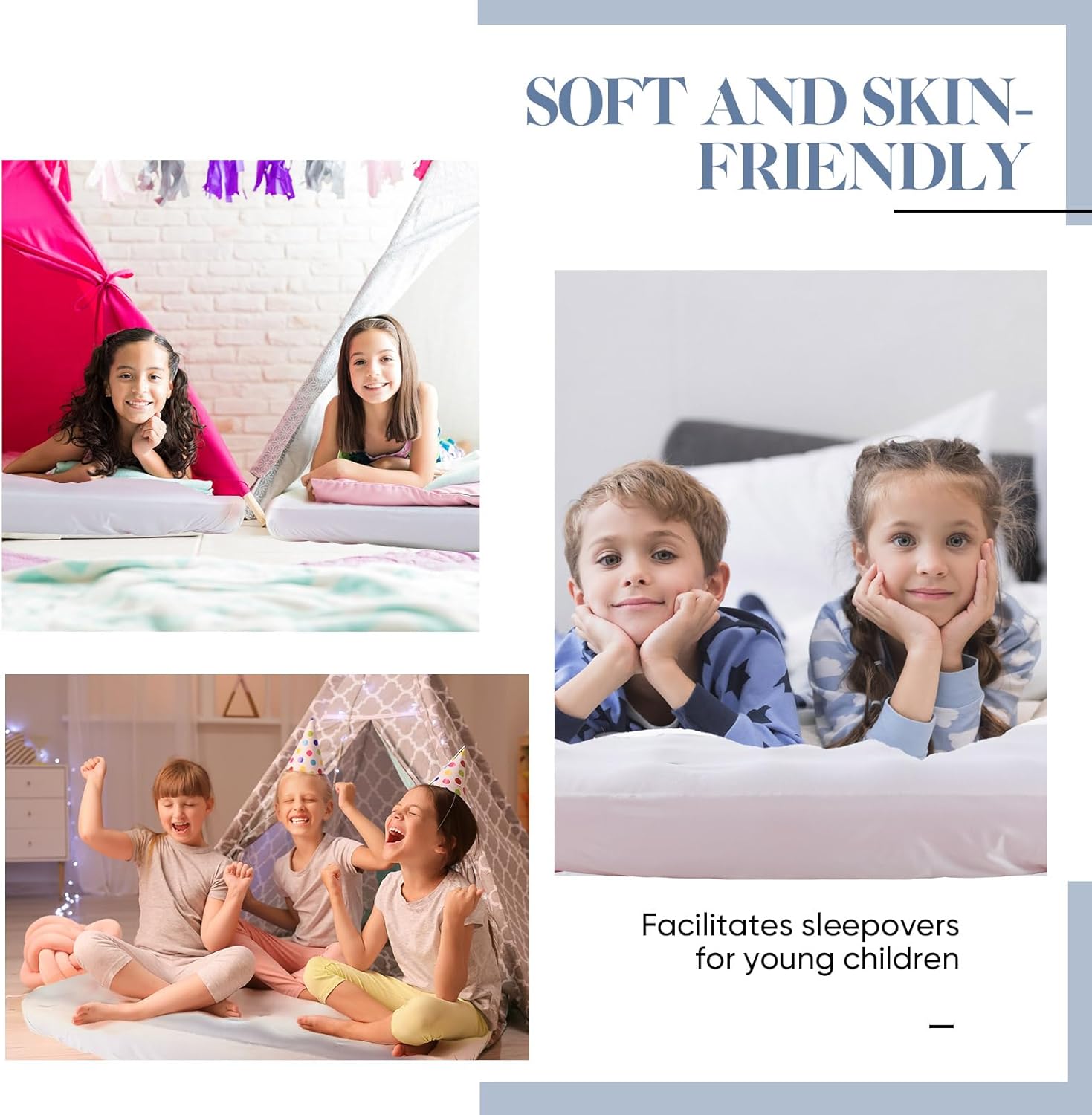 Breling Kids 2 Pcs Inflatable Airbed Sheets