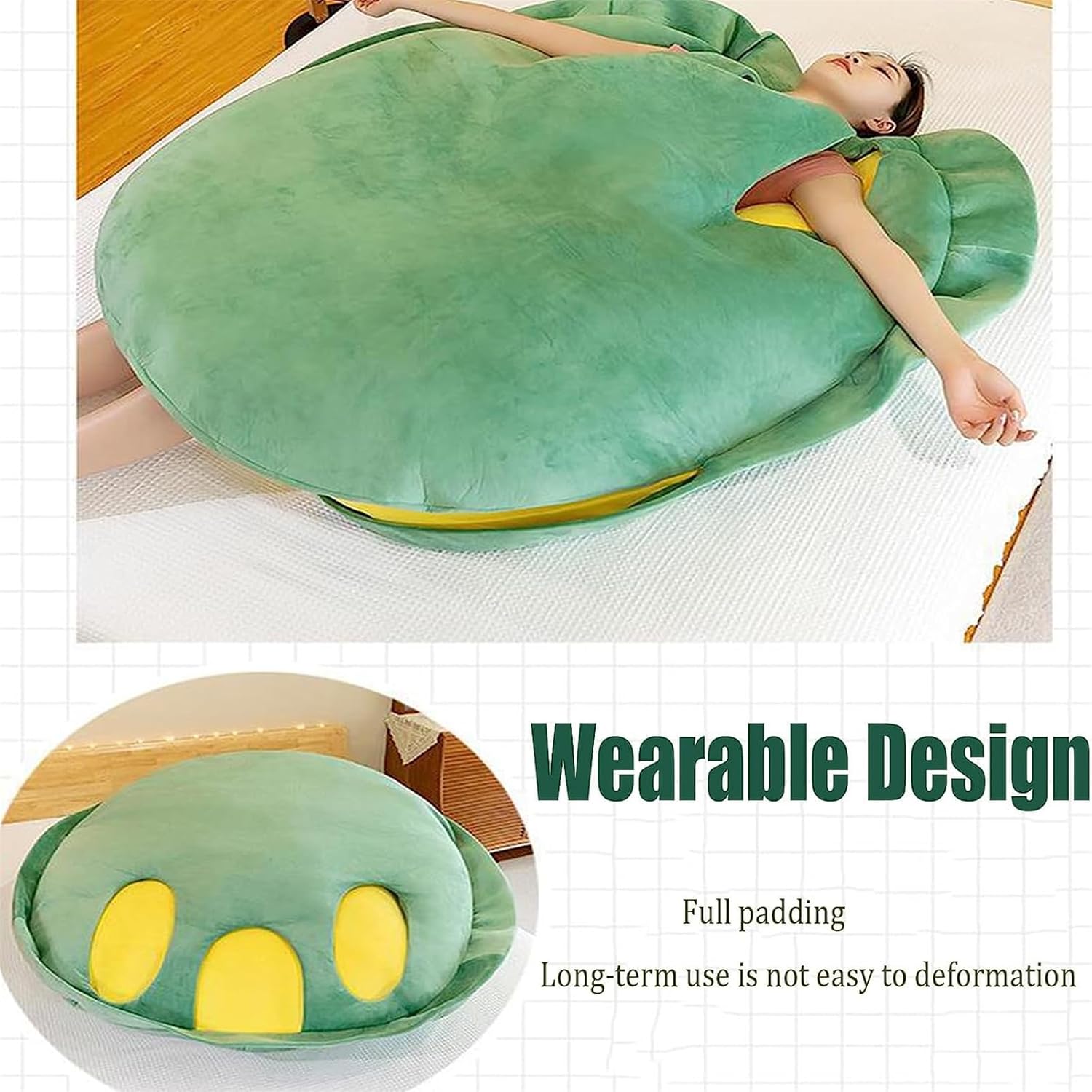 Wearable Turtle Shell Pillow for Adults
