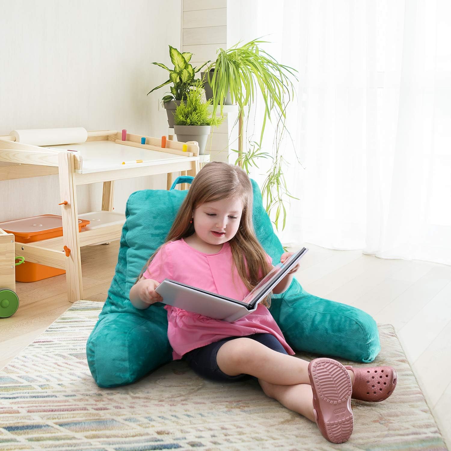 Nestl Reading Pillow Teal Memory Foam