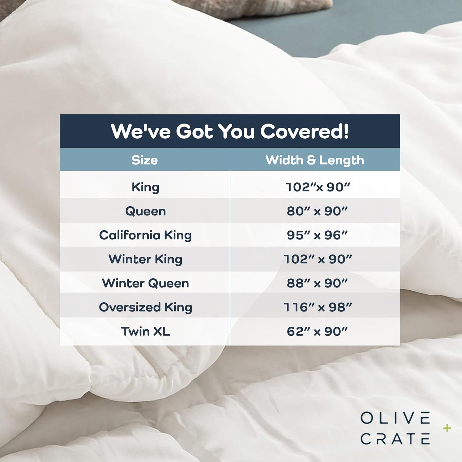 Olive Crate Bamboo Viscose King Comforter 102x90