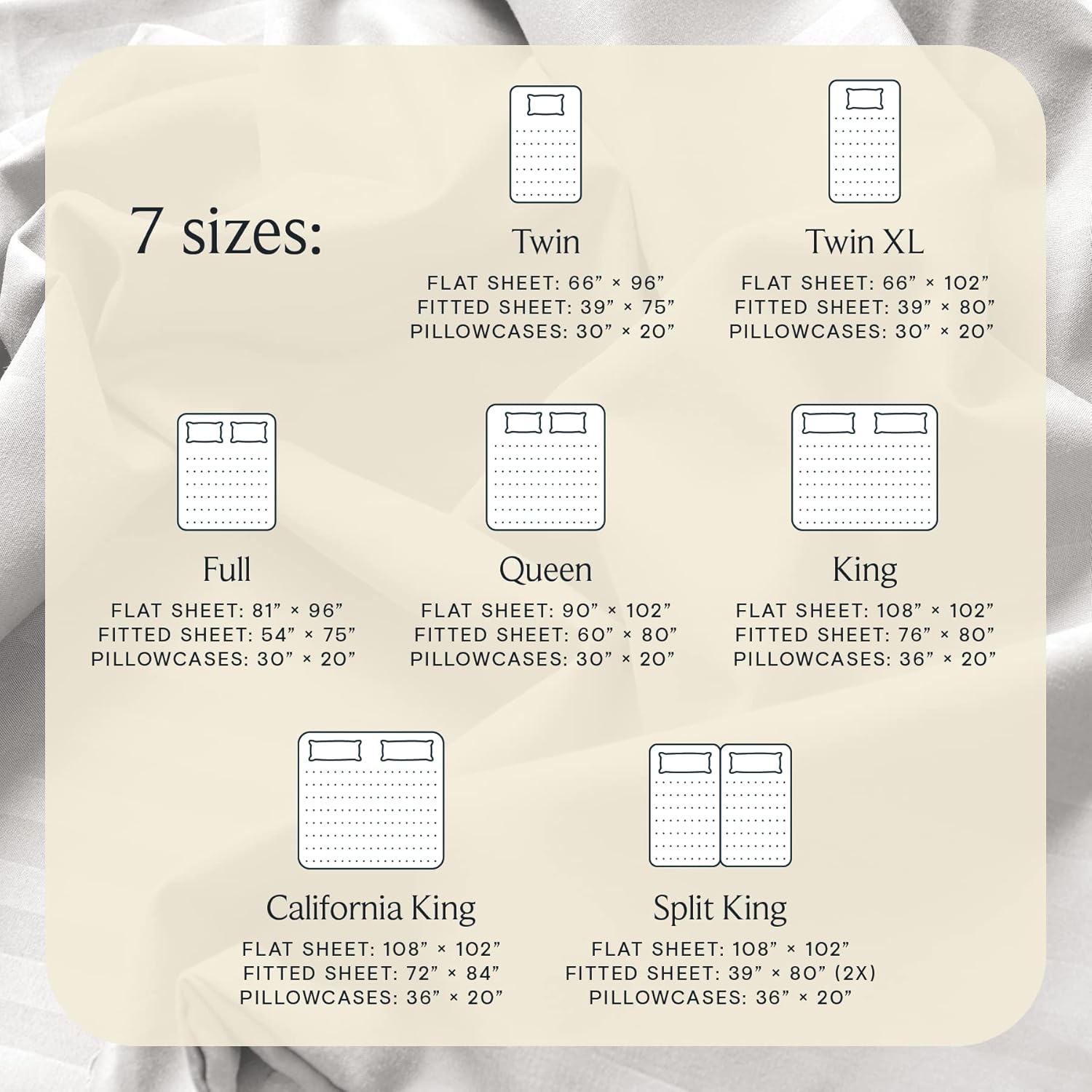 LuxClub 4 PC Queen Sheet Set - Light Grey
