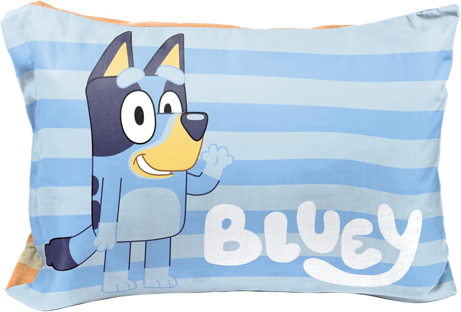 Jay Franco Bluey Hello Pillowcase - Reversible Kids Bedding