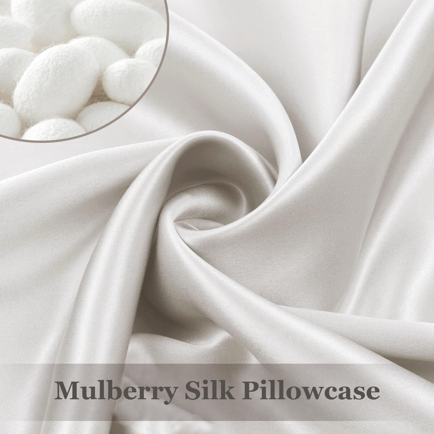 Adubor 23 Momme Silk Pillowcase - 1PC Lvory White