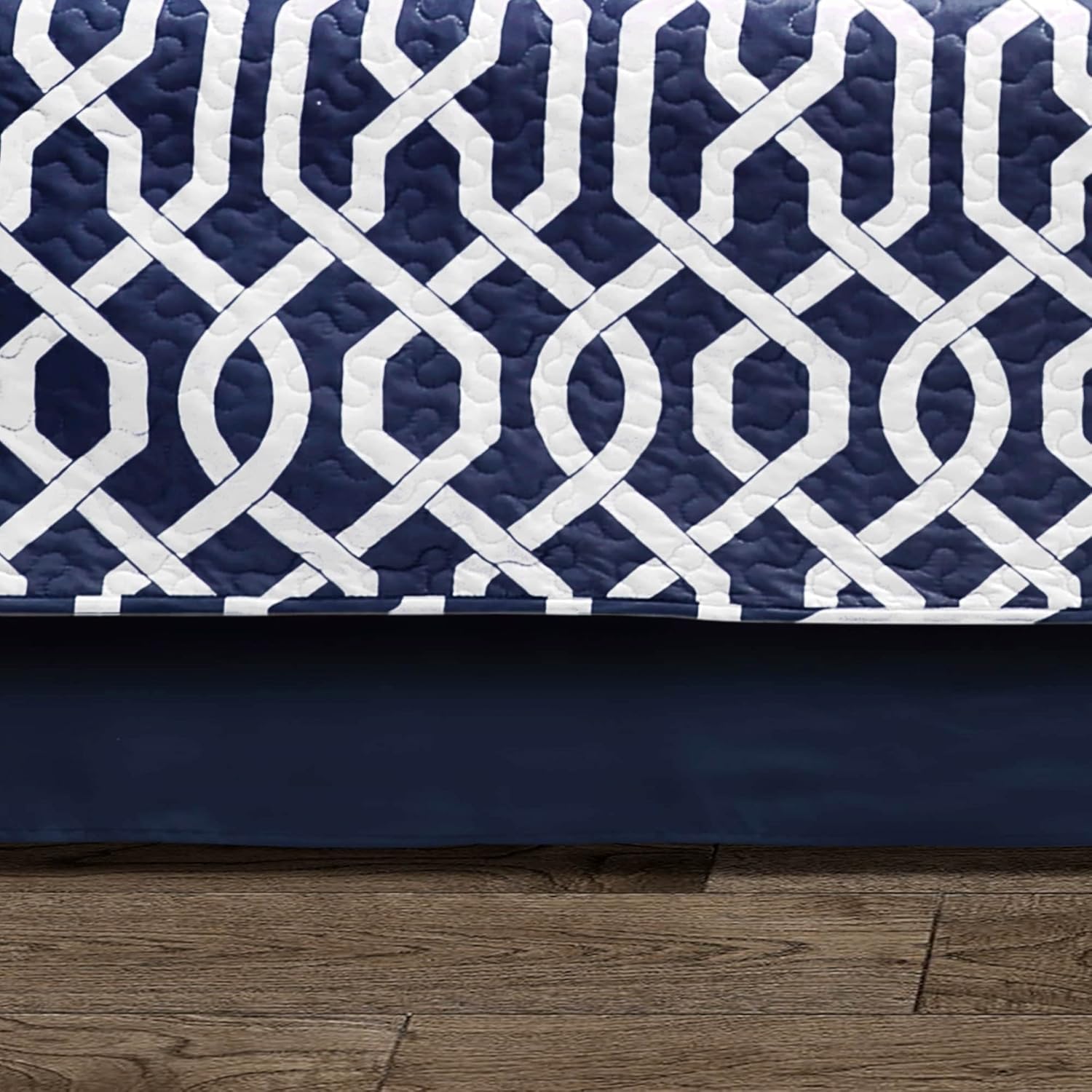 Lush Decor Navy White Trellis Daybed Cover Set 6 Piece