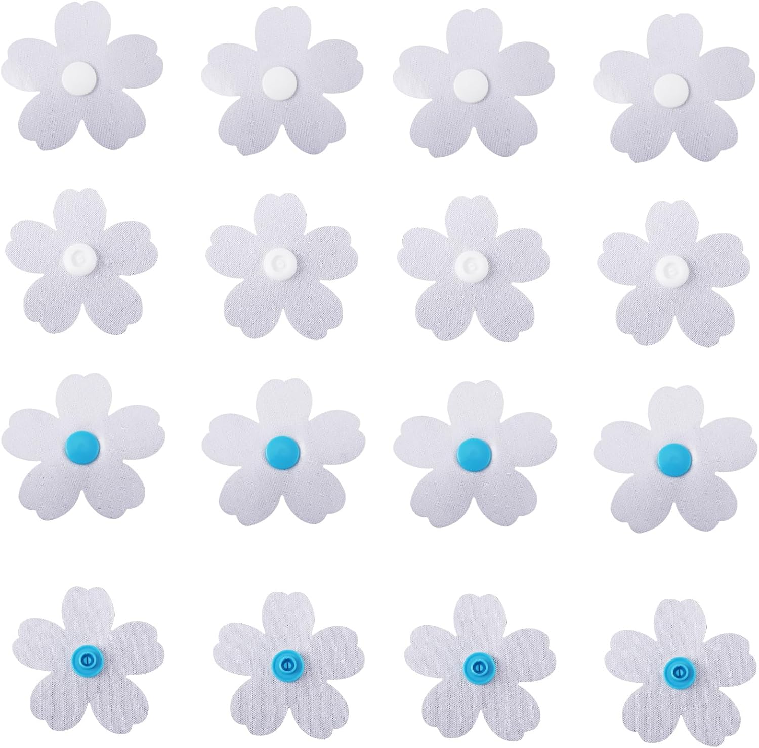 Gosknor 20pcs Plum Blossom Duvet Snaps Fasteners