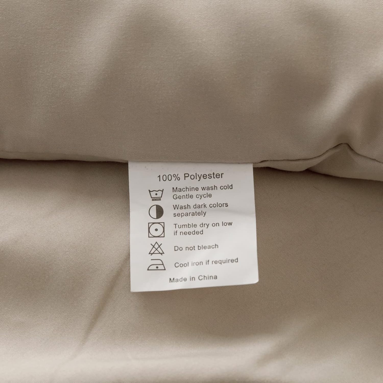 ROSGONIA Oatmeal King Comforter Set 3pcs