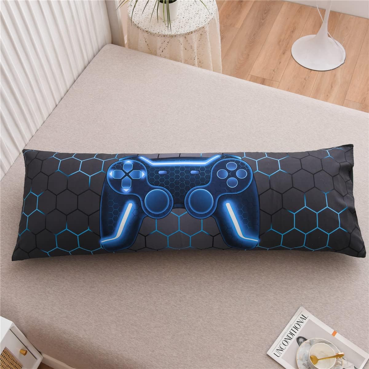 NTBED Gaming Body Pillow Cover 20x54 Blue