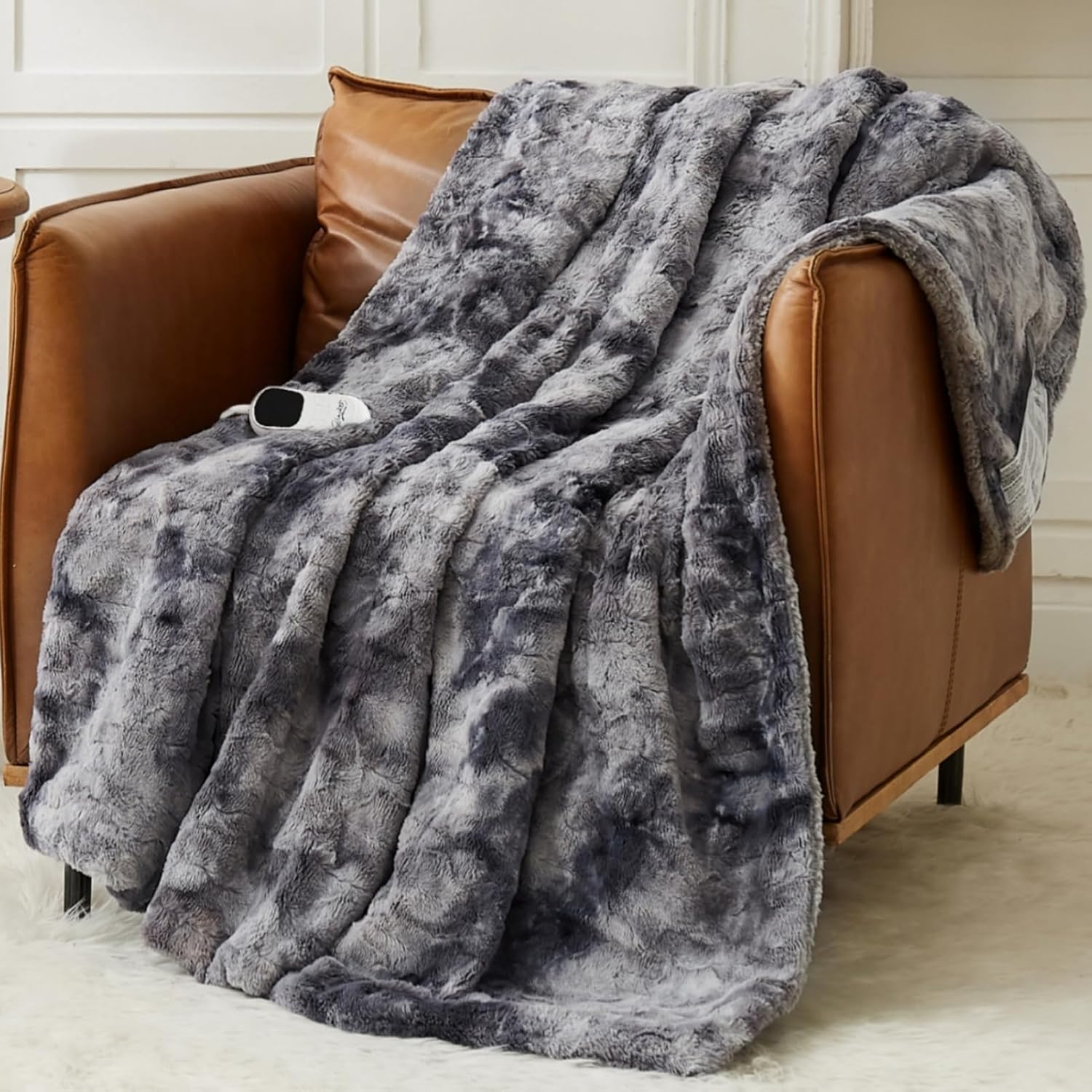 Homemate Heated Blanket - 50x60 Electric Throw with 10 Heat Levels