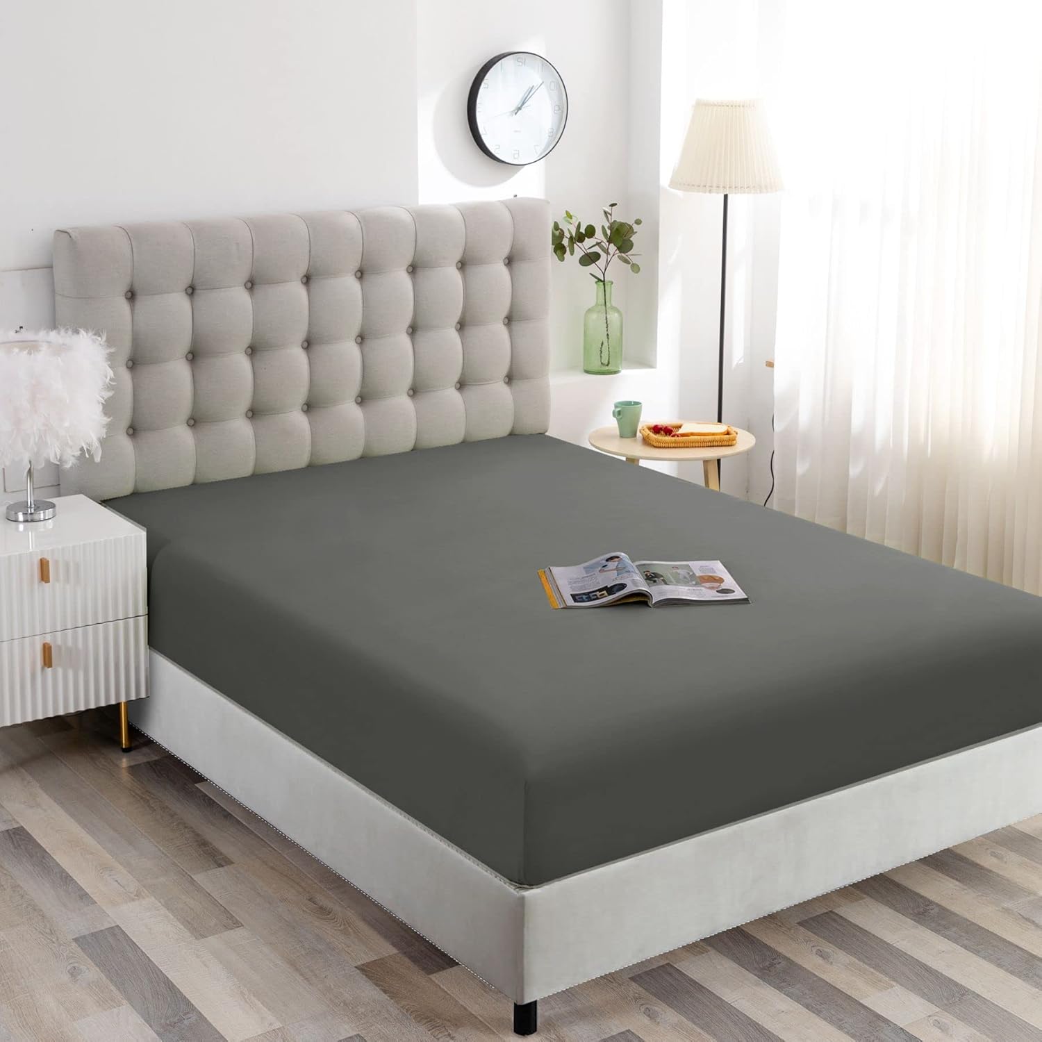 Ghooss Dark Gray Full Size Fitted Sheet 1