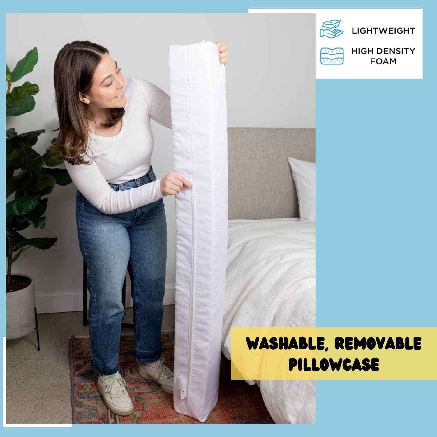 SnugStop Original Bed Wedge Gap Filler For Headboard And Mattress 1