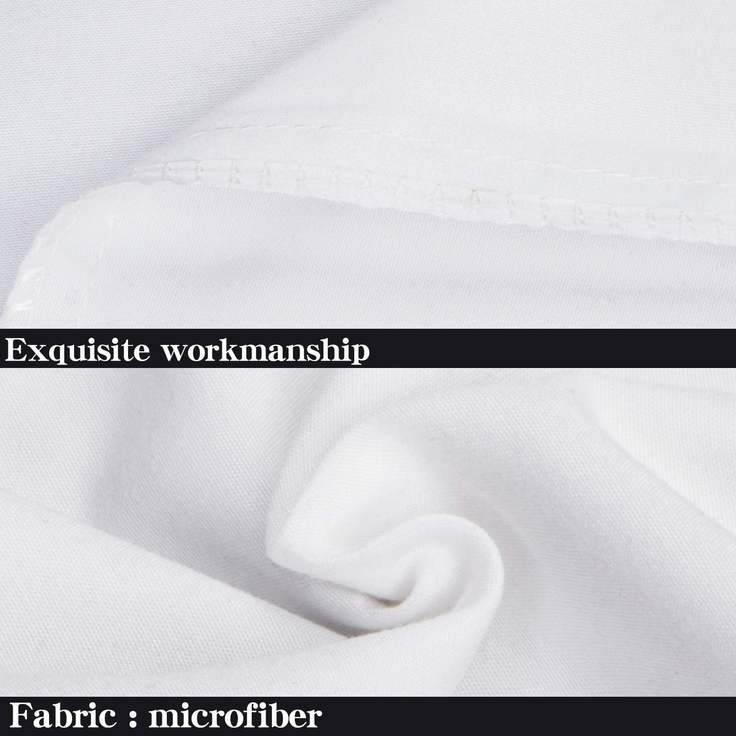 NTBAY Body Pillowcase - 20x54 Inches White Microfiber