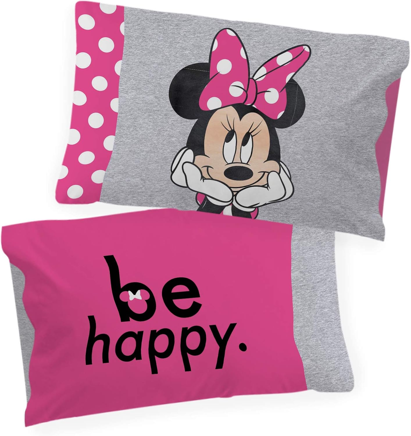 Jay Franco Disney Minnie Mouse Reversible Pillowcase - 20x30in