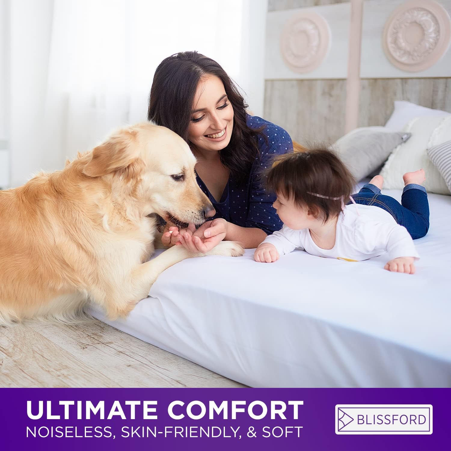 BLISSFORD Waterproof Mattress Protector for Kids and Adults