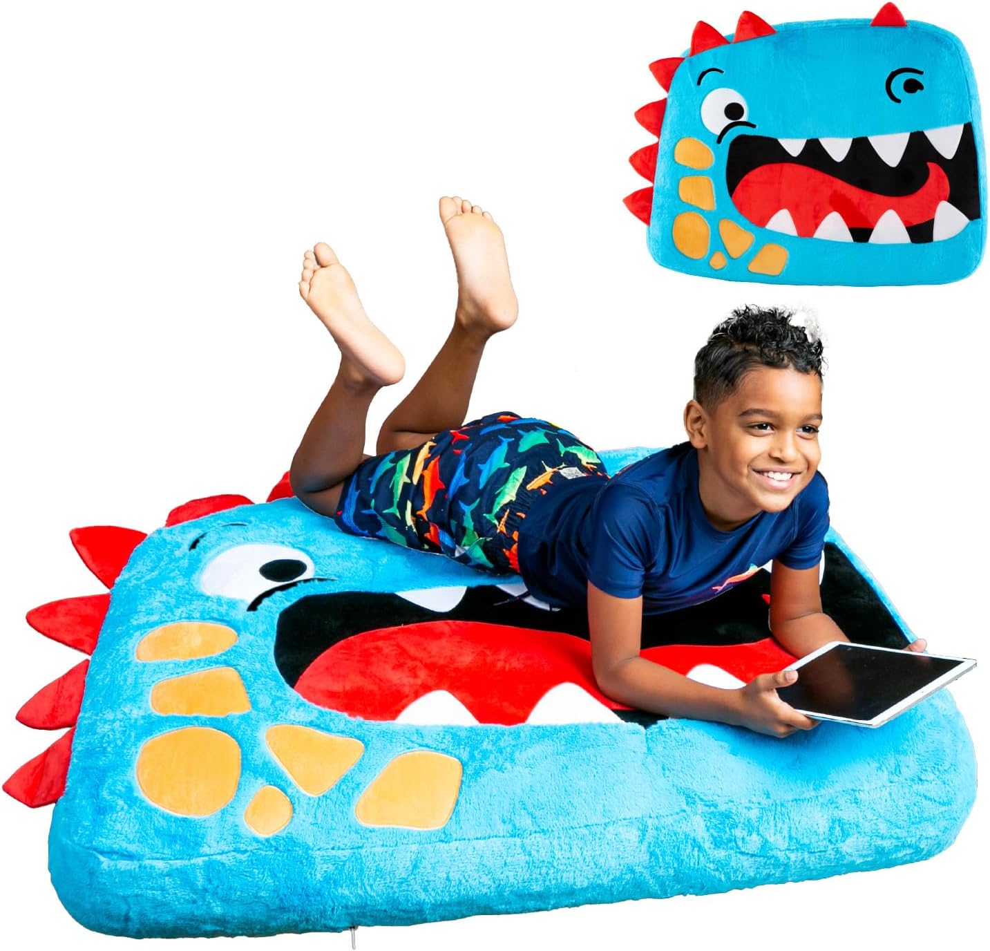 BigMouth Dinosaur Floor Pillow for Kids