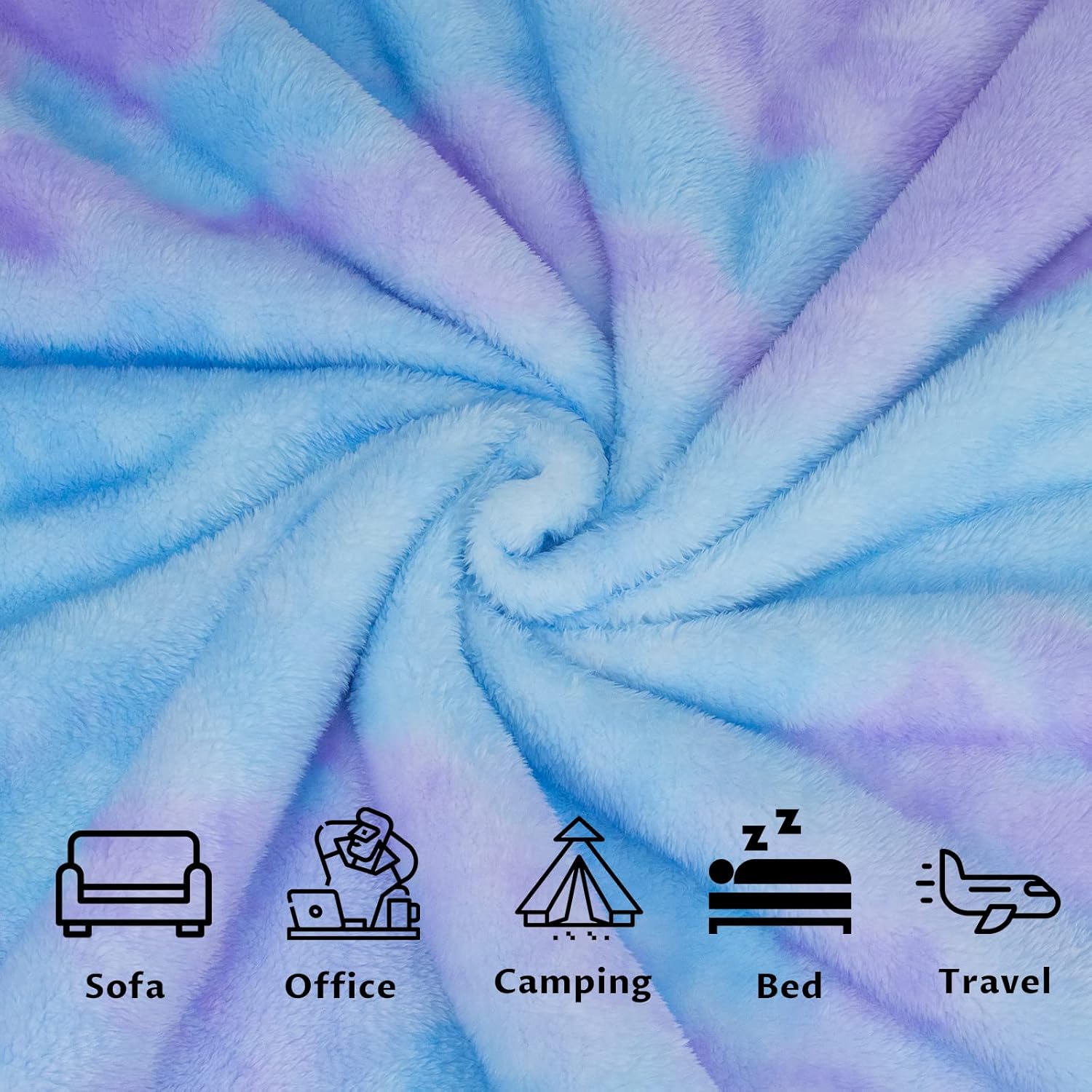 Soft Fuzzy Throw Blanket for Kids and Adults