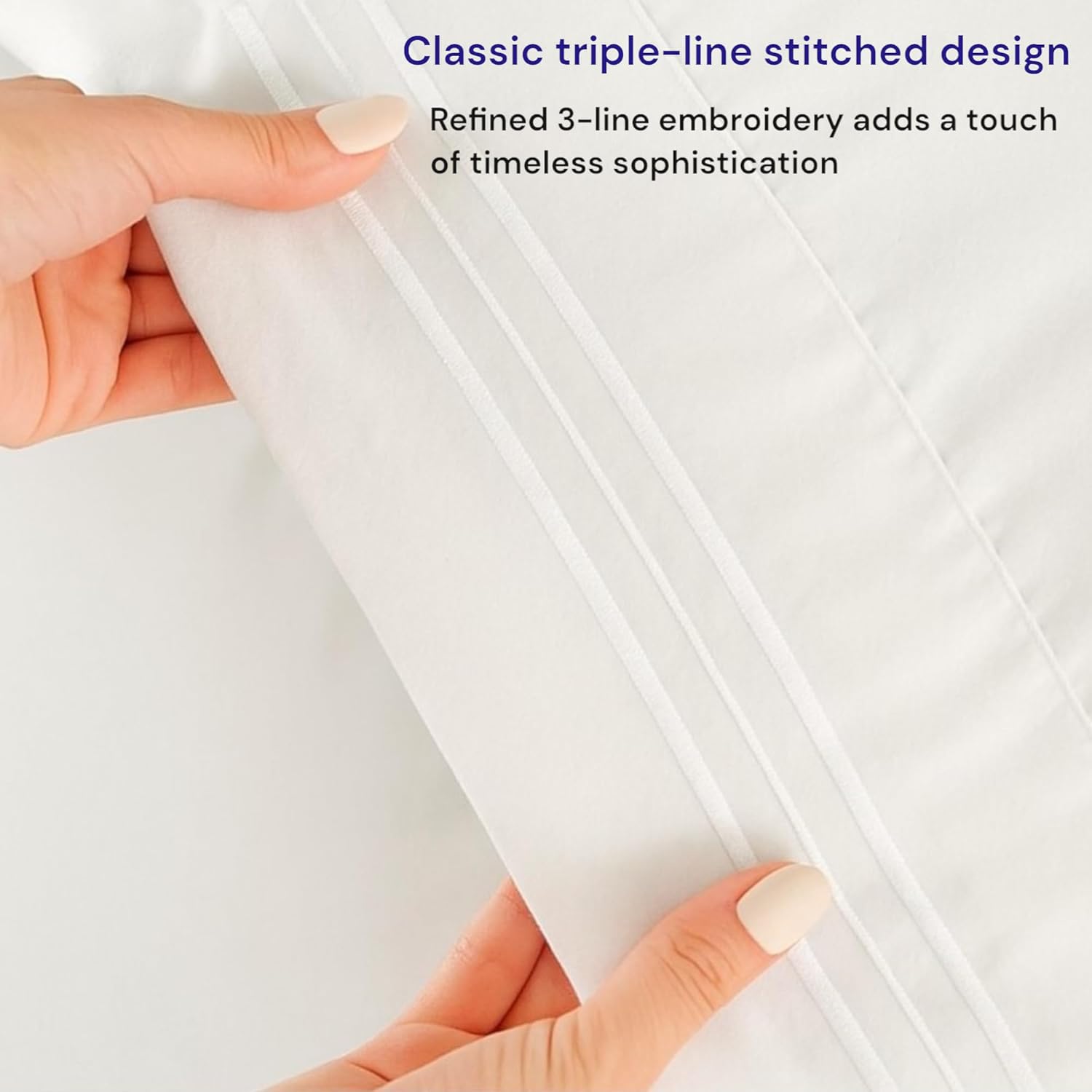 FEEKO Queen Size 4 Piece Microfiber Sheet Set