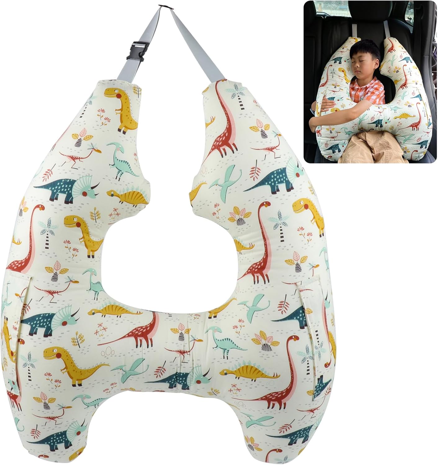 FASTSPOK H-Shape Car Pillow for Kids and Adults