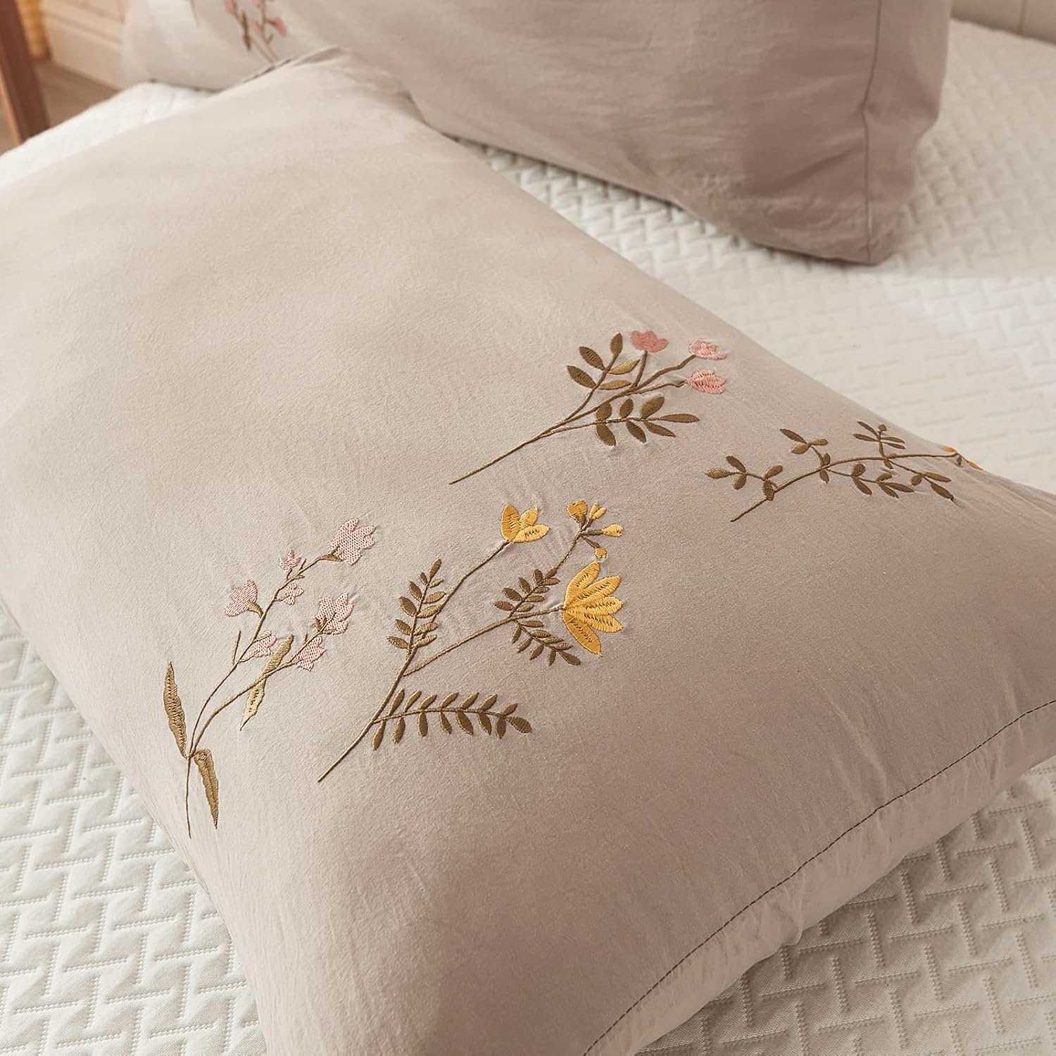 Taupe Body Pillow Cover - 20x54 Queen Size