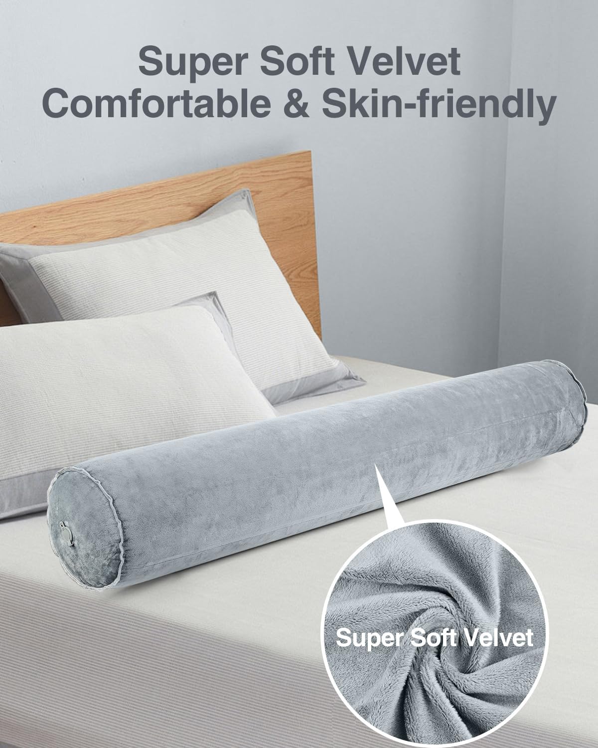 Luxtude Inflatable Body Pillow for Adults Kids 35 Inch Bolster