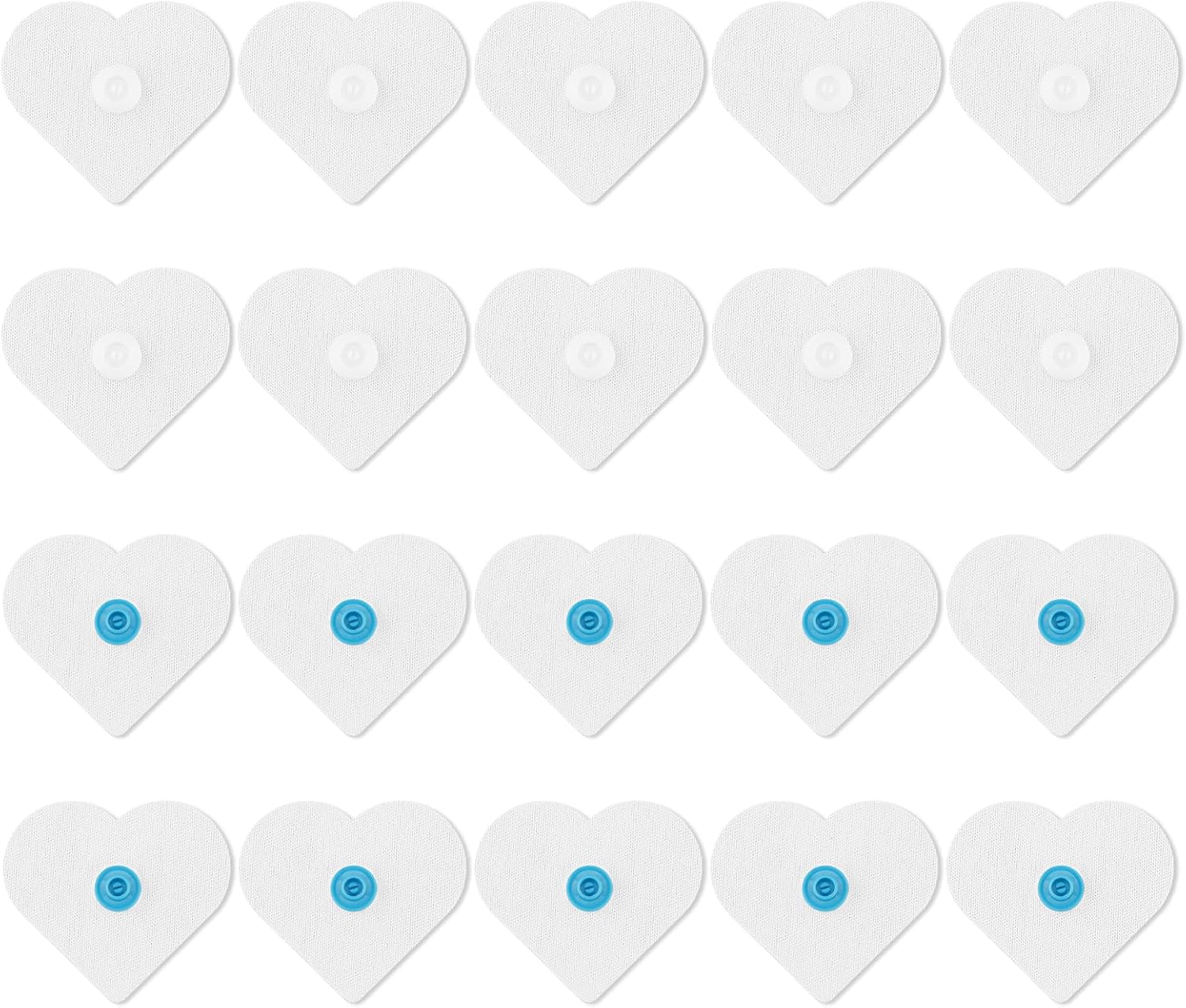 20 Pcs Heart Shape Duvet Snaps for Comforter Hold
