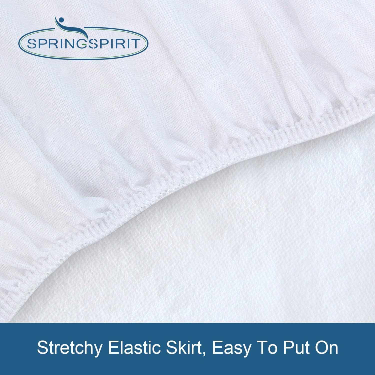 SPRINGSPIRIT Twin Mattress Protector Waterproof Soft Breathable