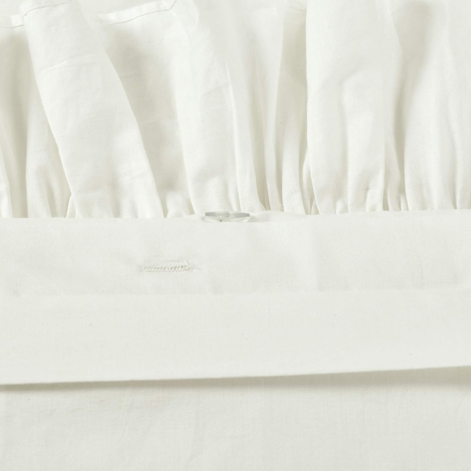 Lush Decor Reyna Ruffle Duvet Cover Set Queen White