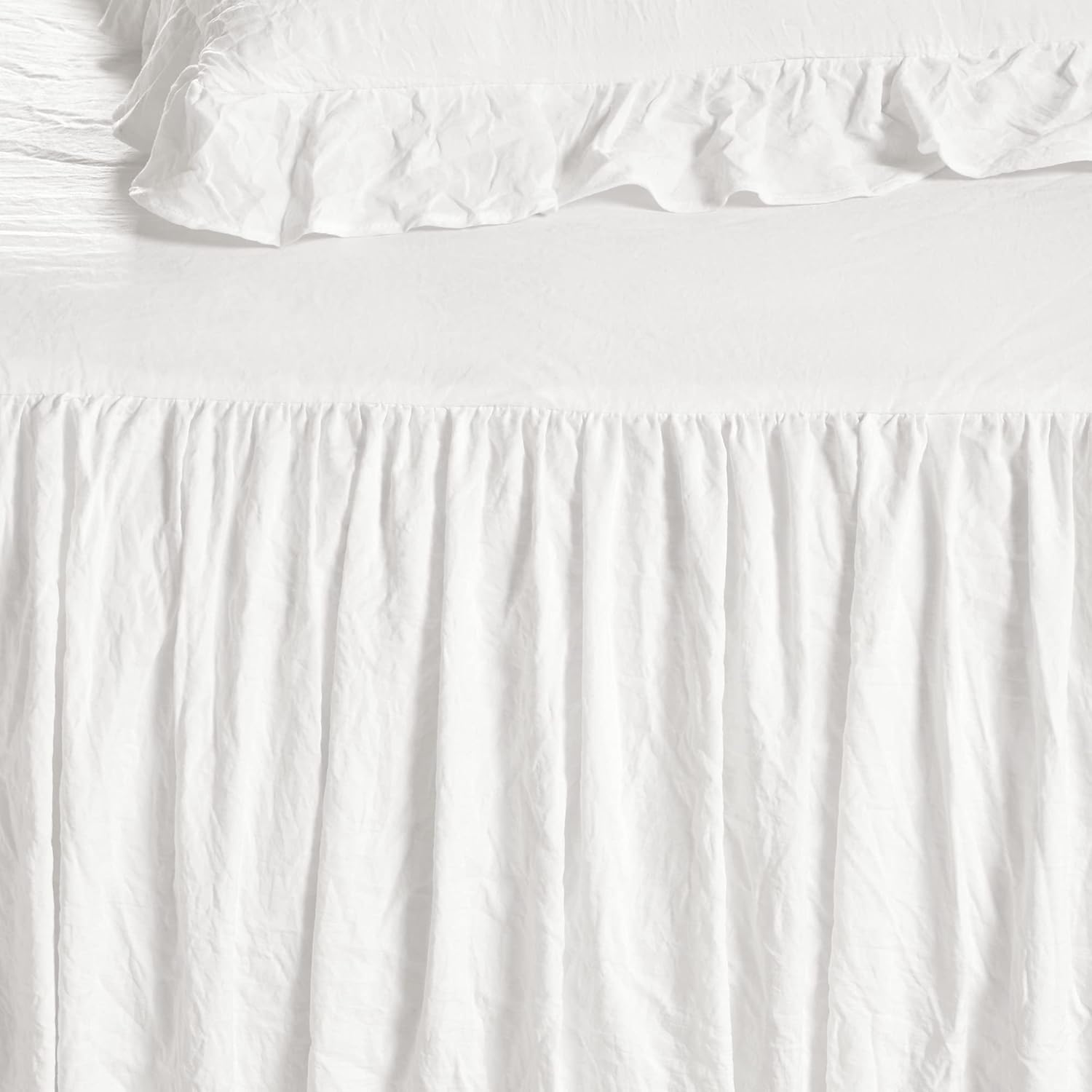 Lush Decor Ruffle Skirt Daybed Cover 5 Piece Set - White