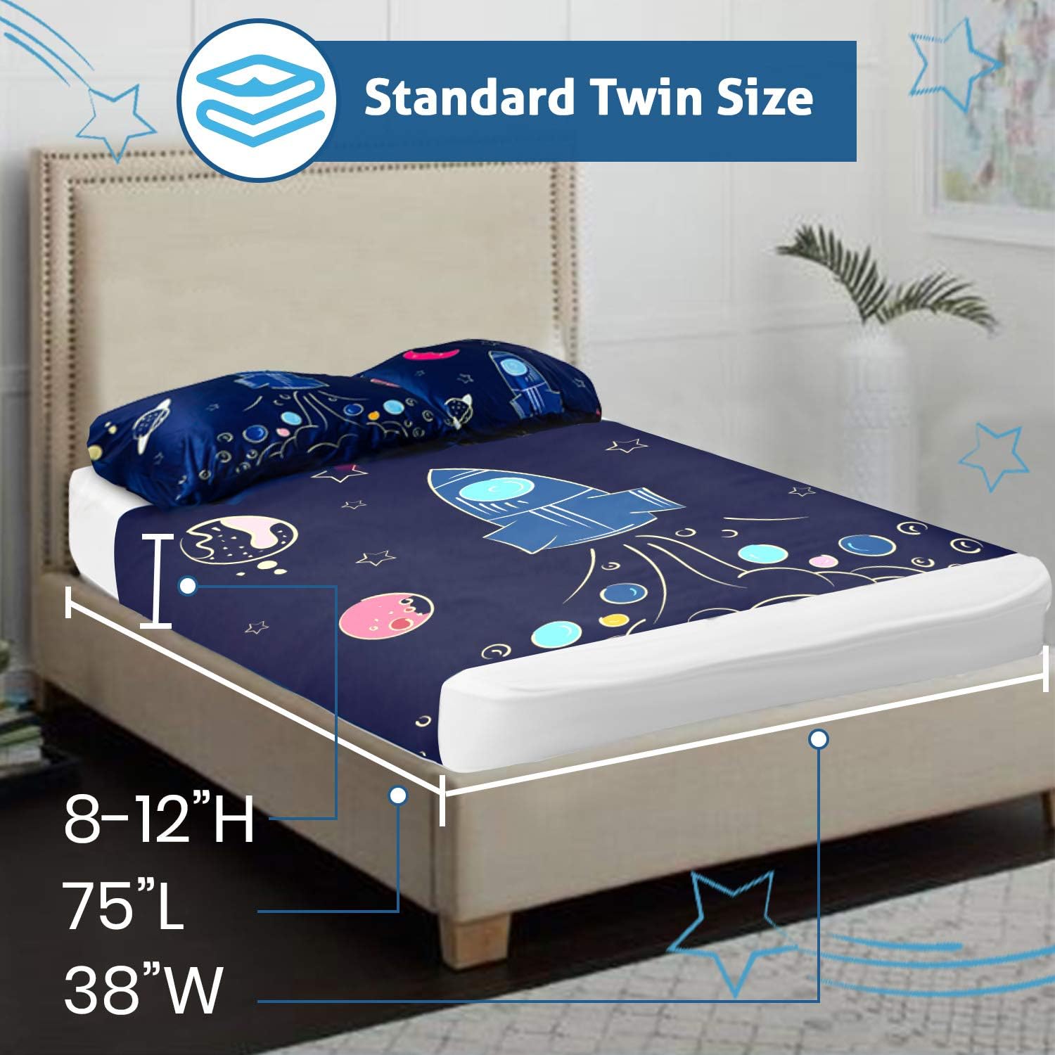 Friendly Cuddle Sensory Compression Sheet for Kids Twin Size