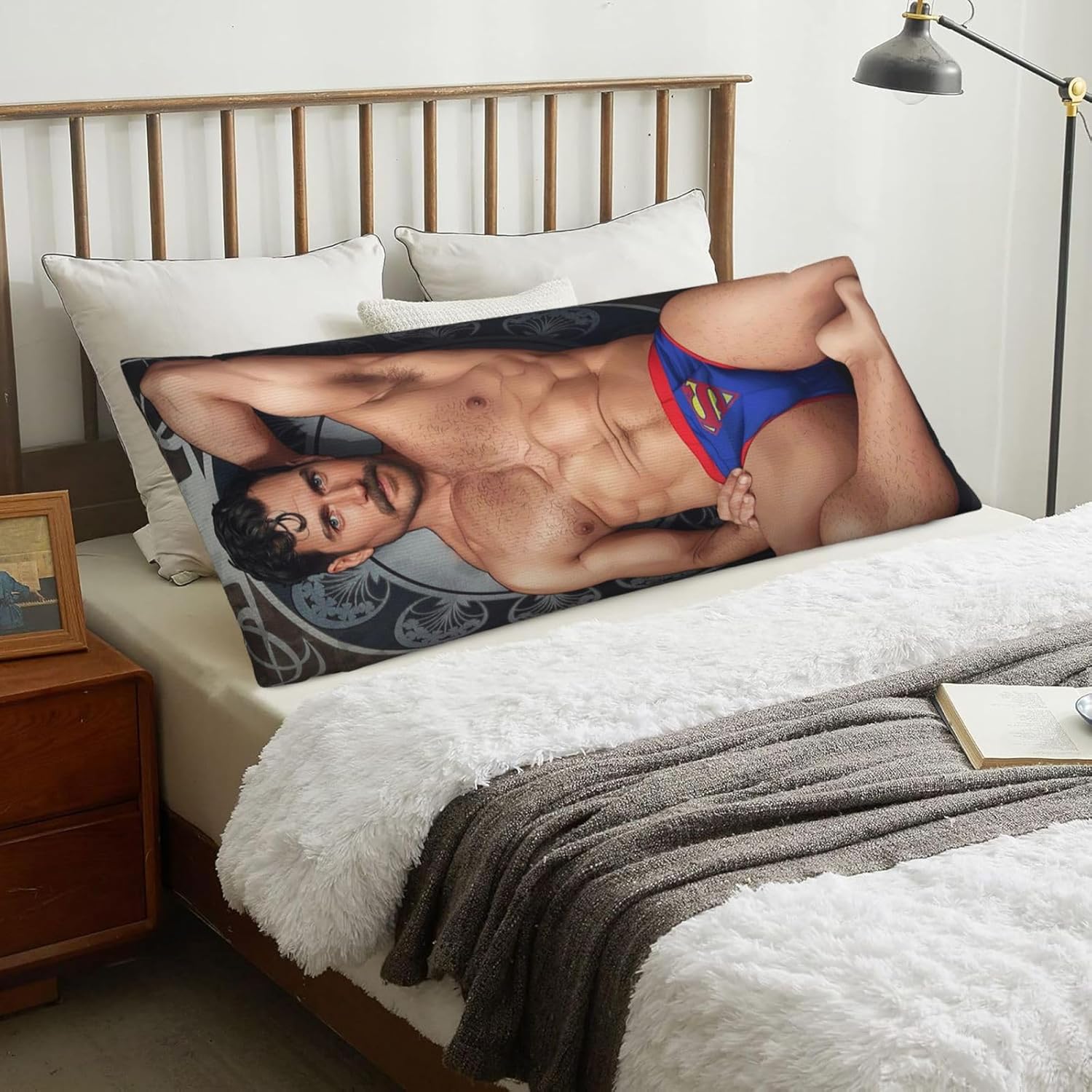 VICRRY Henry Cavill Body Pillow Cover 20x54 Inches