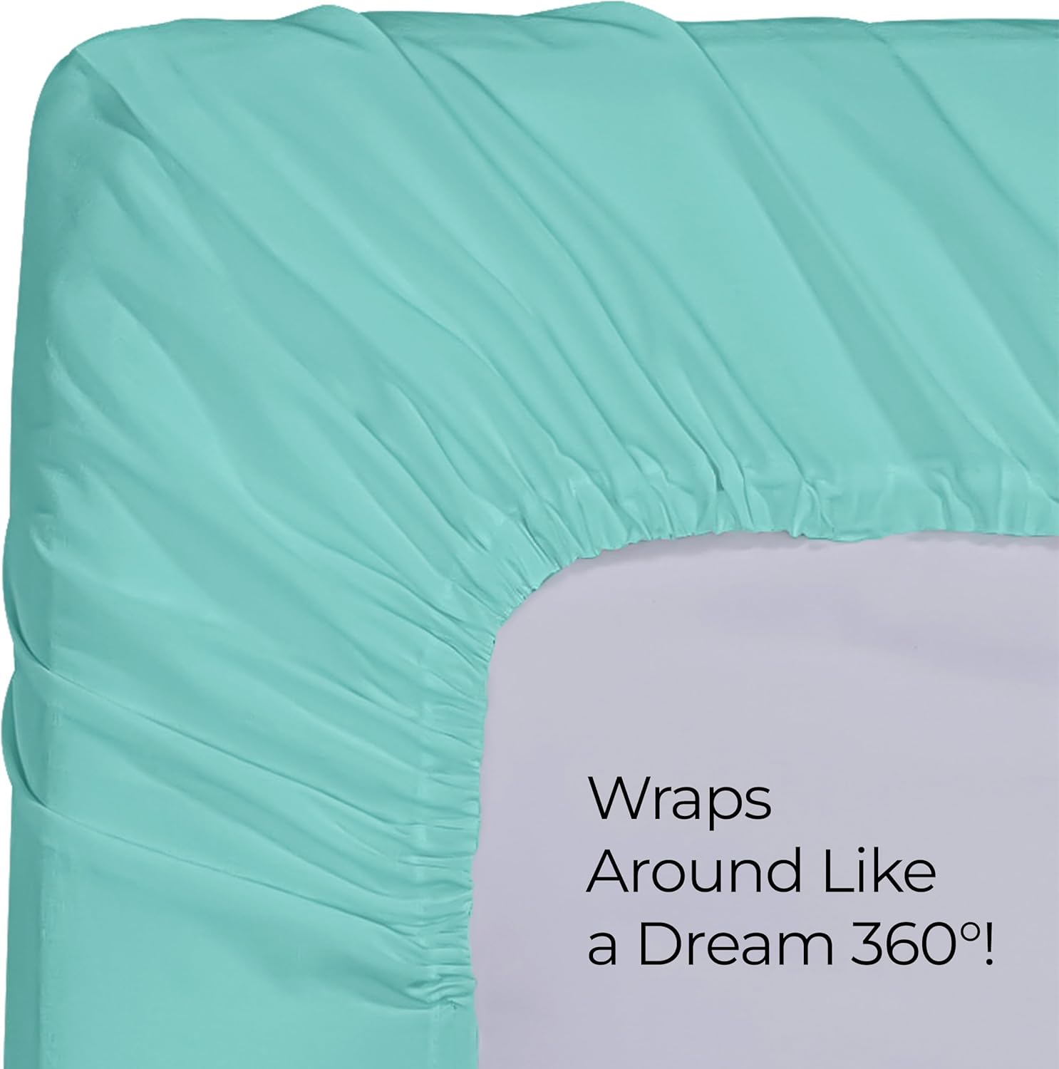 Utopia Bedding Twin Fitted Sheet - Spa Blue