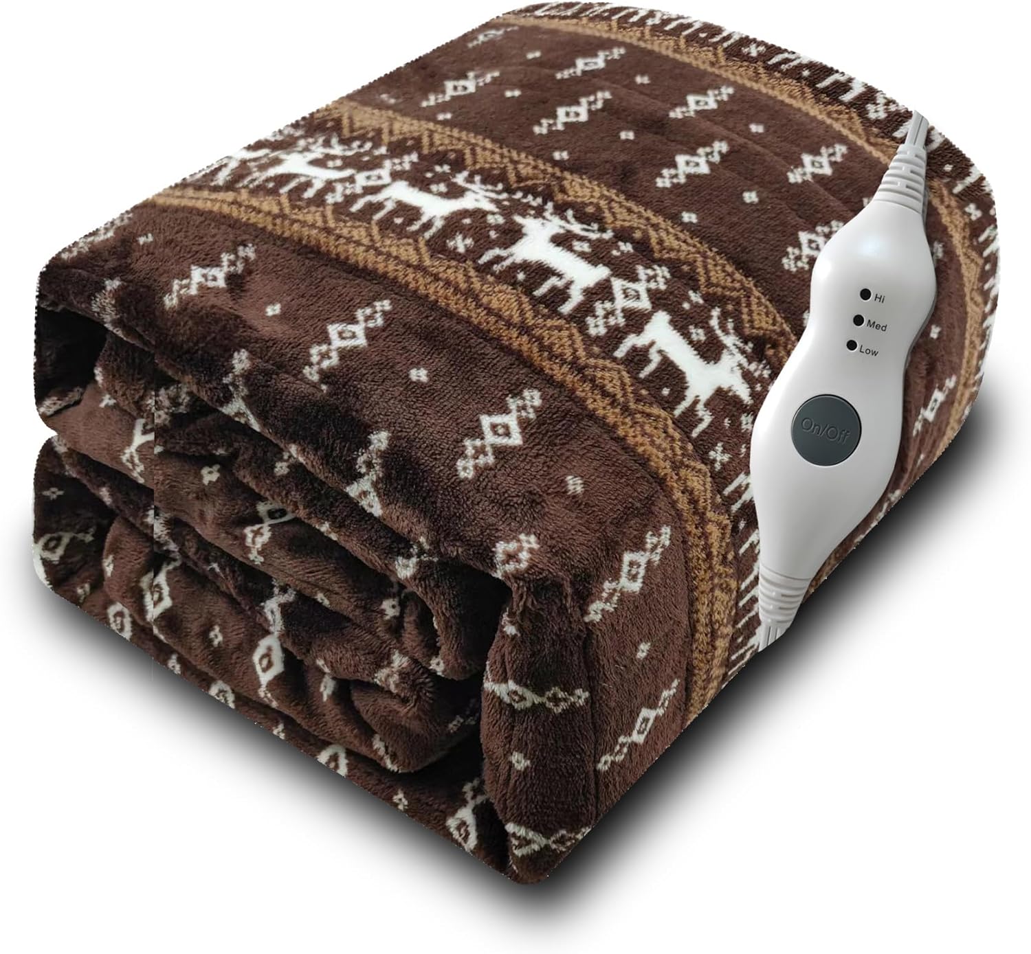 Gintao Electric Heated Blanket Throw with 3 Heat Levels