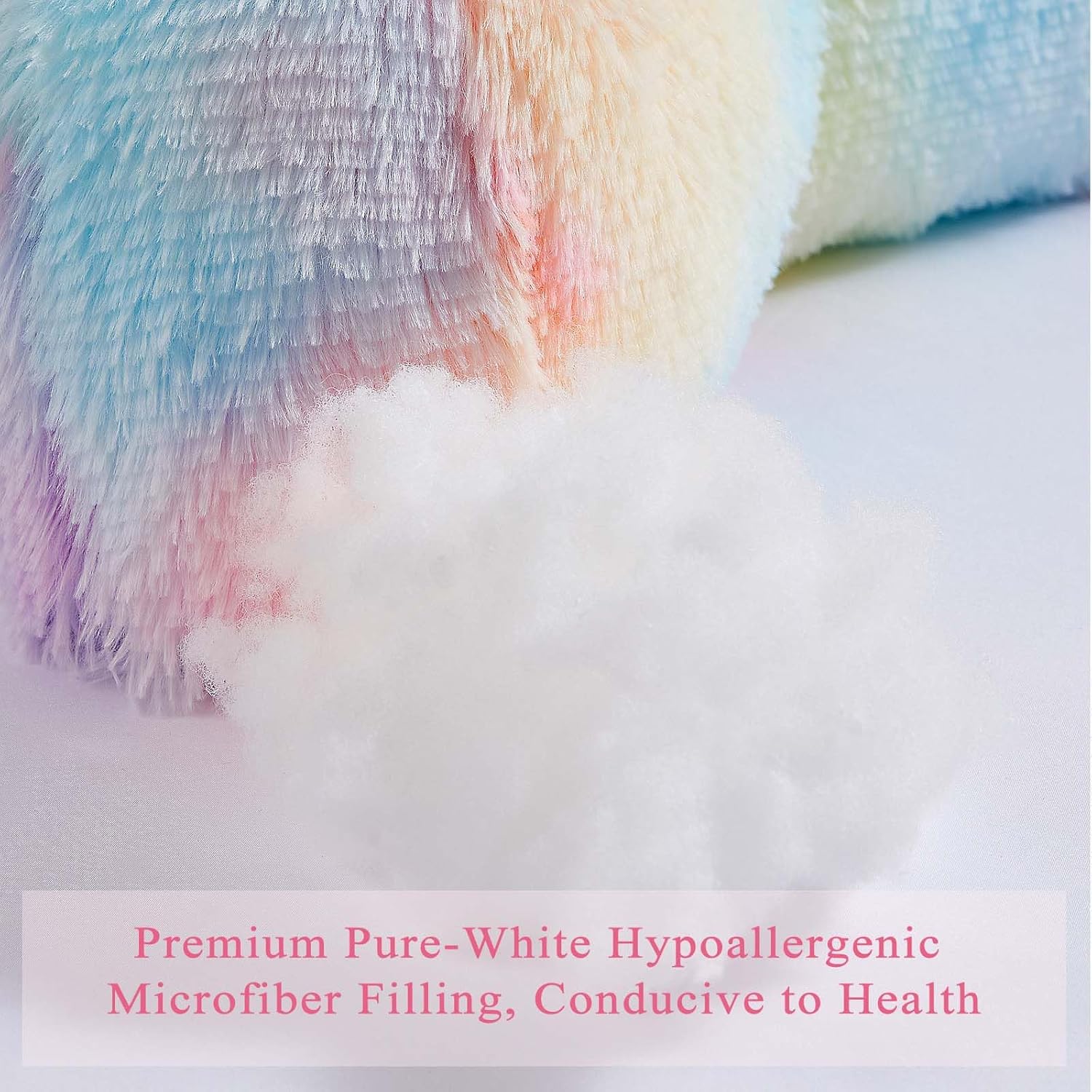 Fluffy Faux Fur Backrest Pillow for Kids and Teens