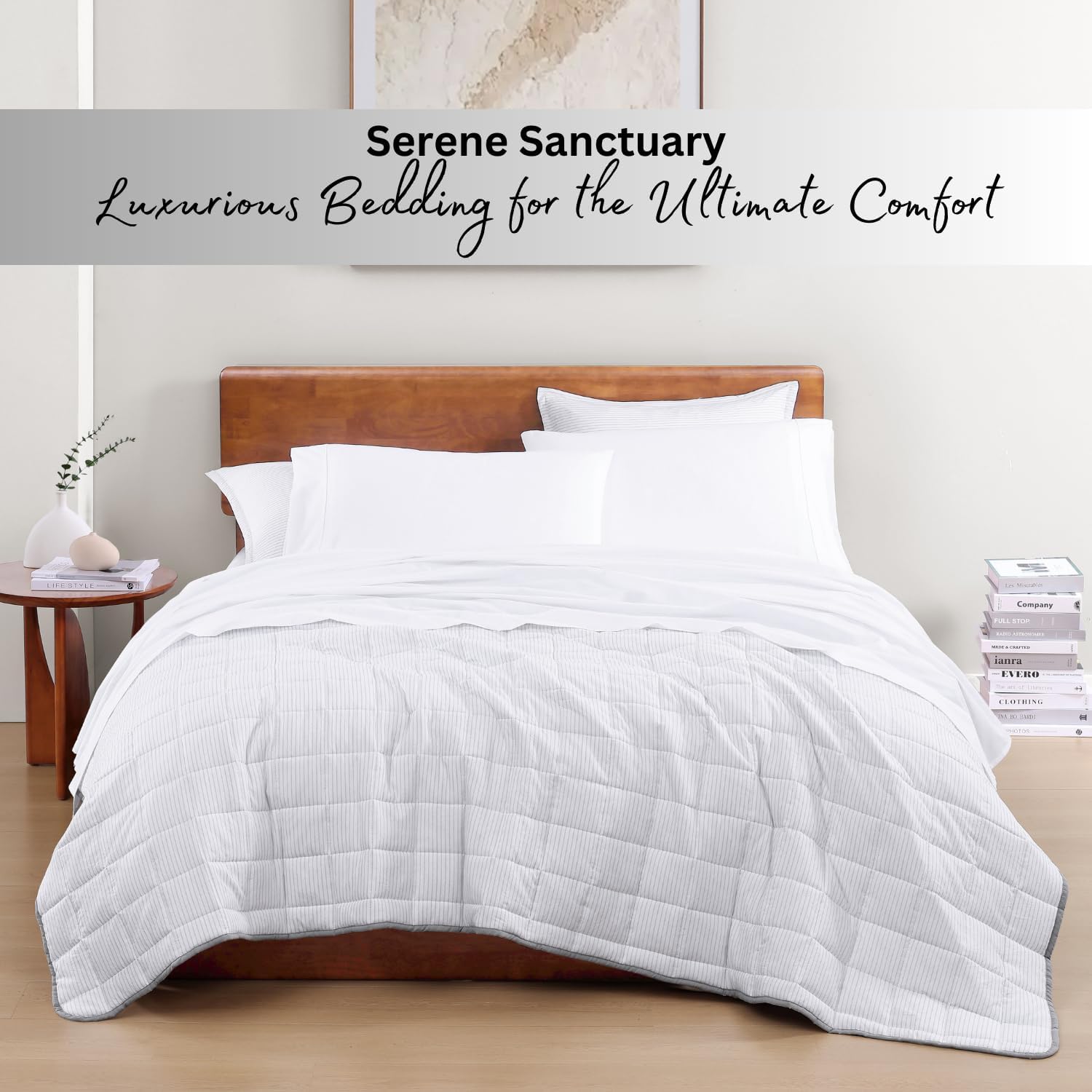 Lane Linen 100 Organic Cotton Twin Sheets Set