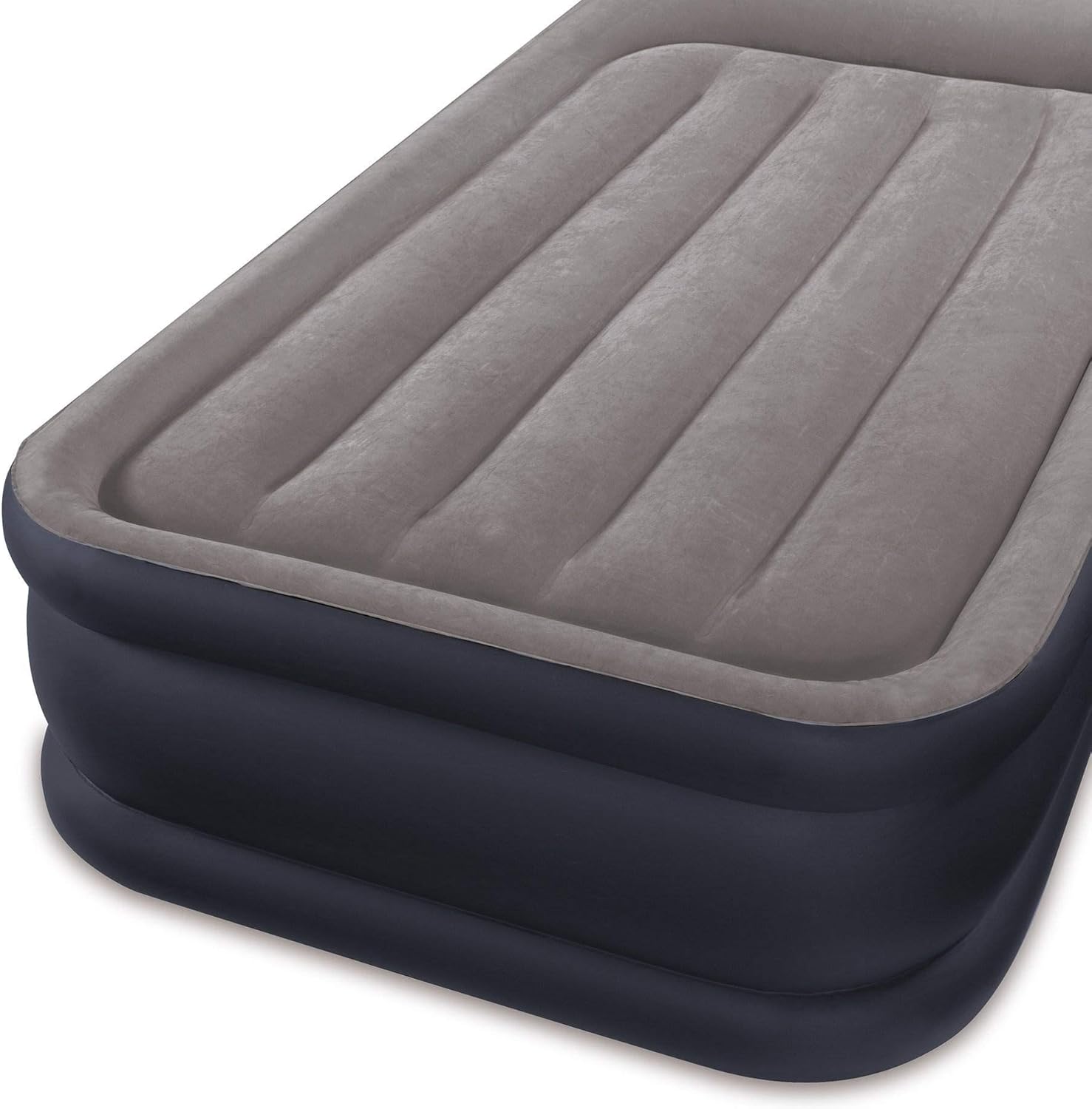 Intex Dura-Beam Deluxe Twin Airbed with Built-In Pillow